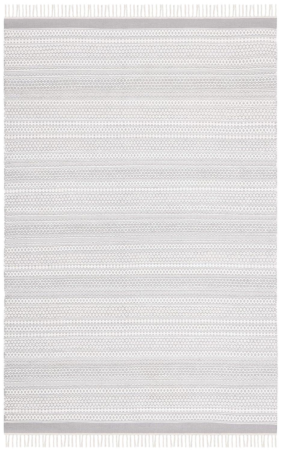 Kilim KLM705 Hand Woven Area Rug - Grey/Beige - 3'x5' - Safavieh.