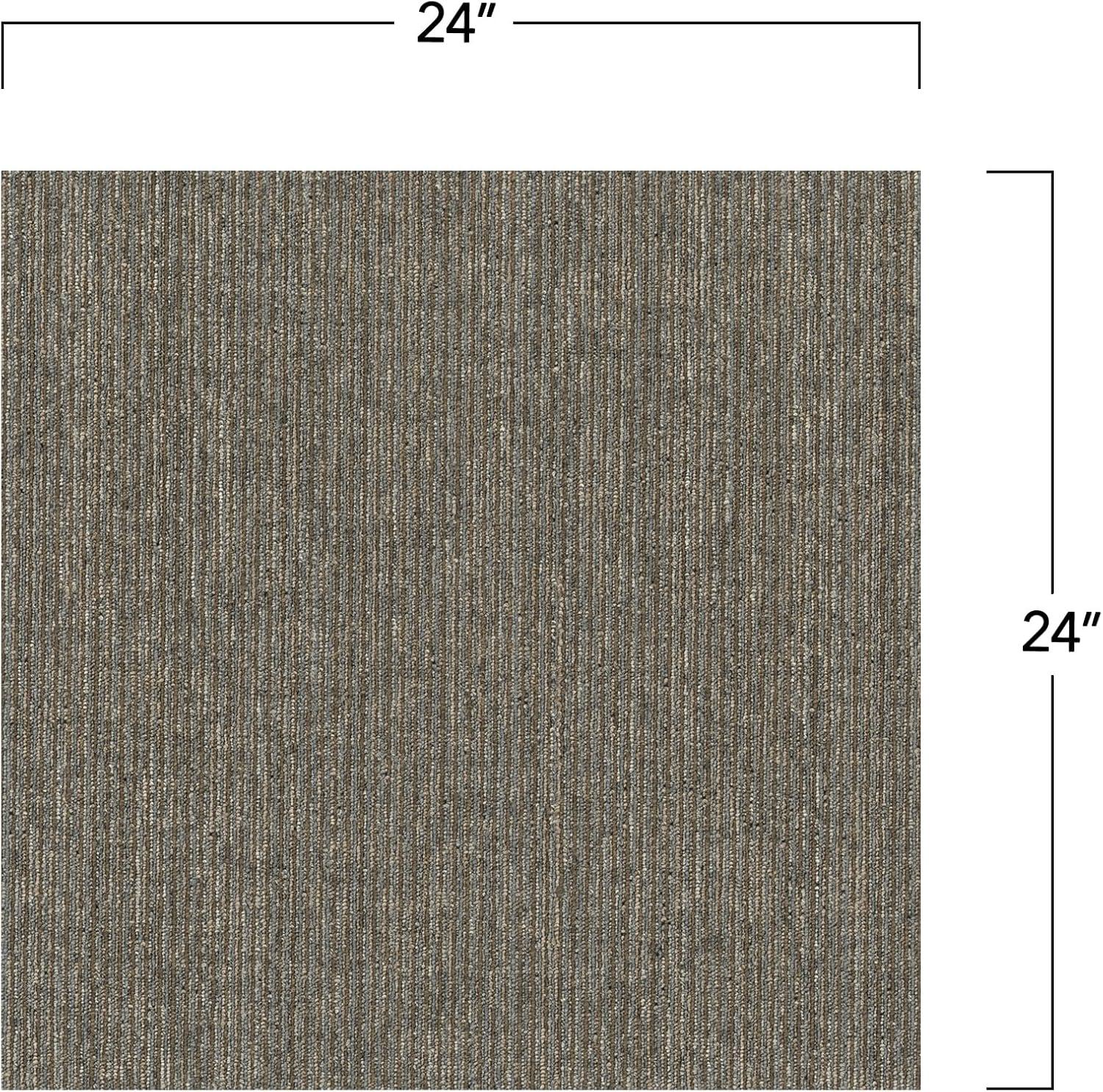 Mohawk Basics 24" x 24" PET Fiber Carpet Tiles (96 sqft per carton-24 Tiles)