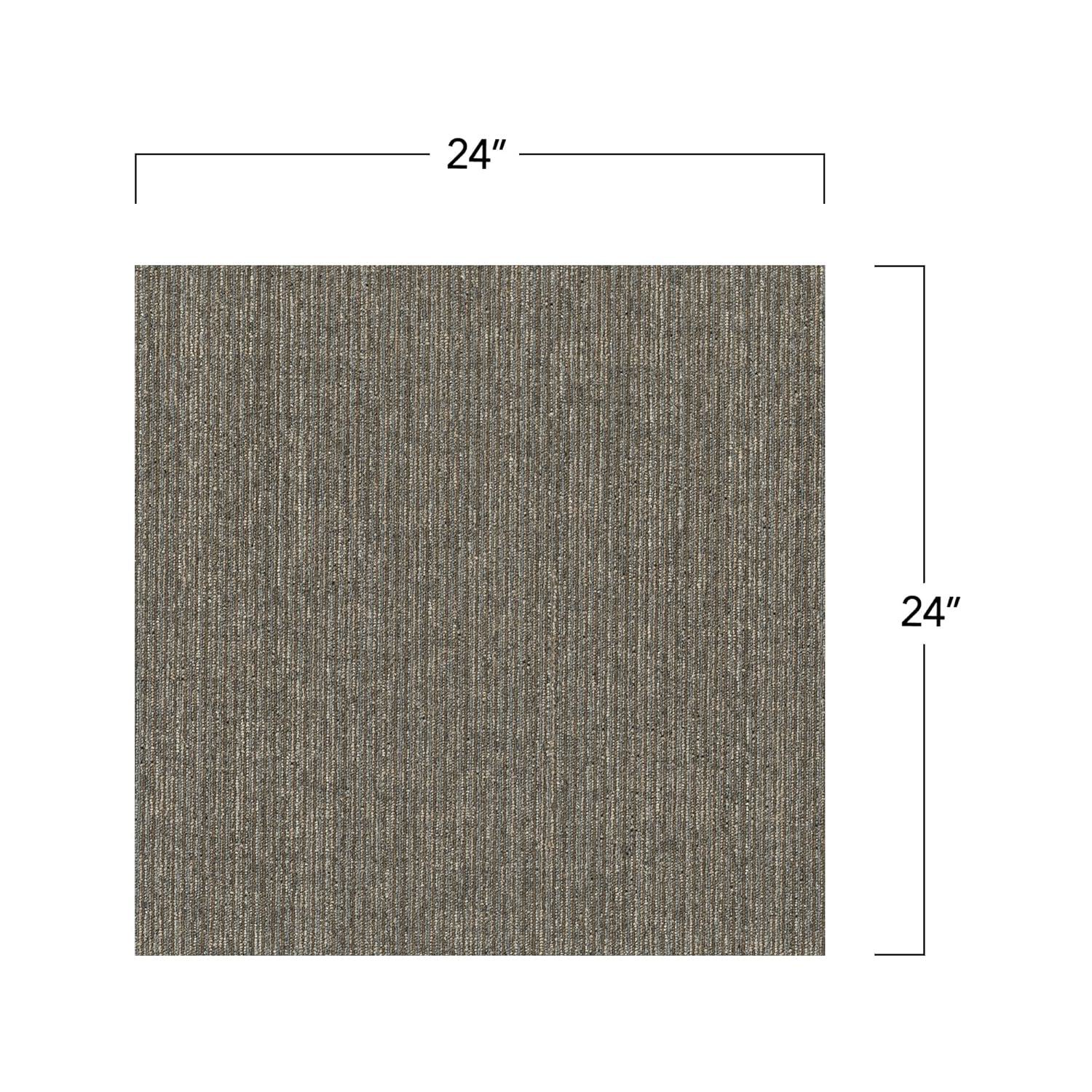 Mohawk Basics 24" x 24" Carpet Tile Sample with EnviroStrand™ PET Fiber in Neutral (1 piece)