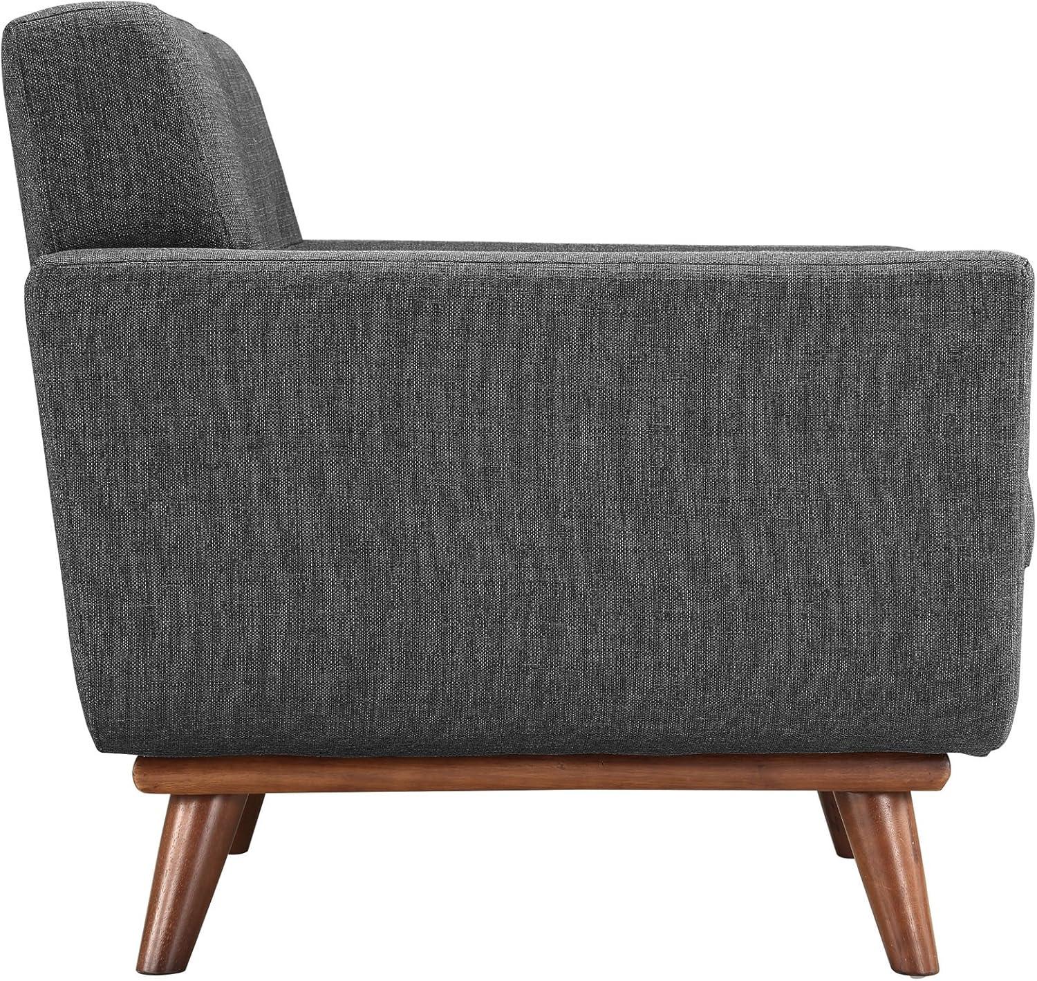 Modern Contemporary Living Room Armchair Set of Two Gray