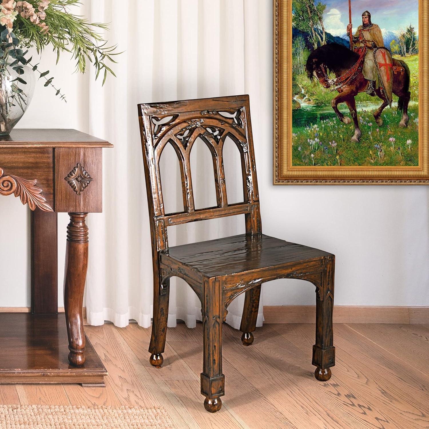 Design Toscano Gothic Revival Rectory Side Chair