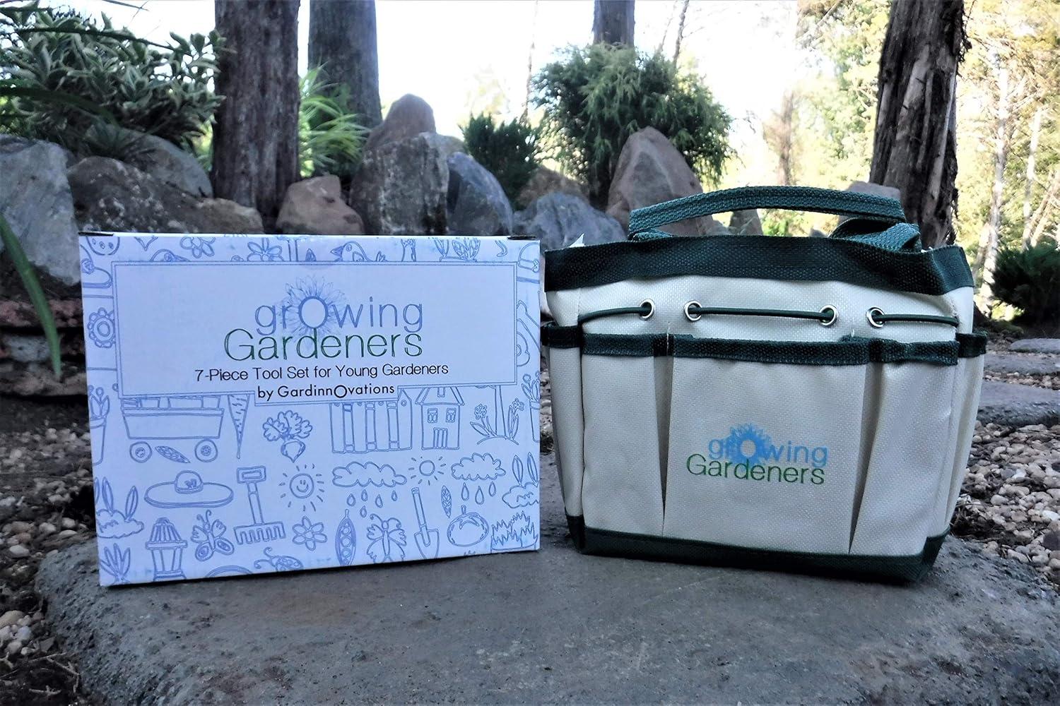 7 Piece Mini Gardening Tool Set and Carrying Bag
