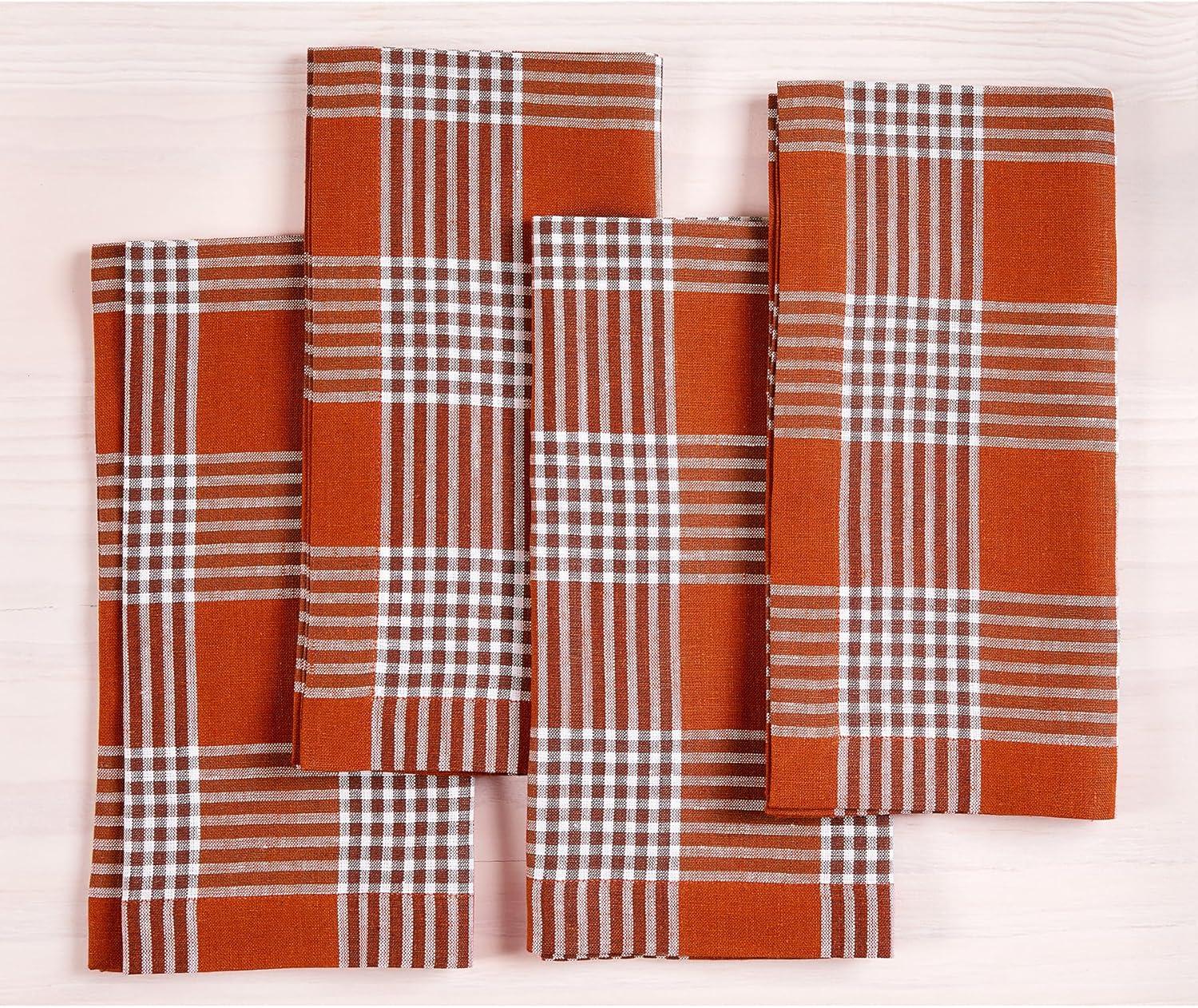 Solino Home Linen Dinner Napkins | Glen Check