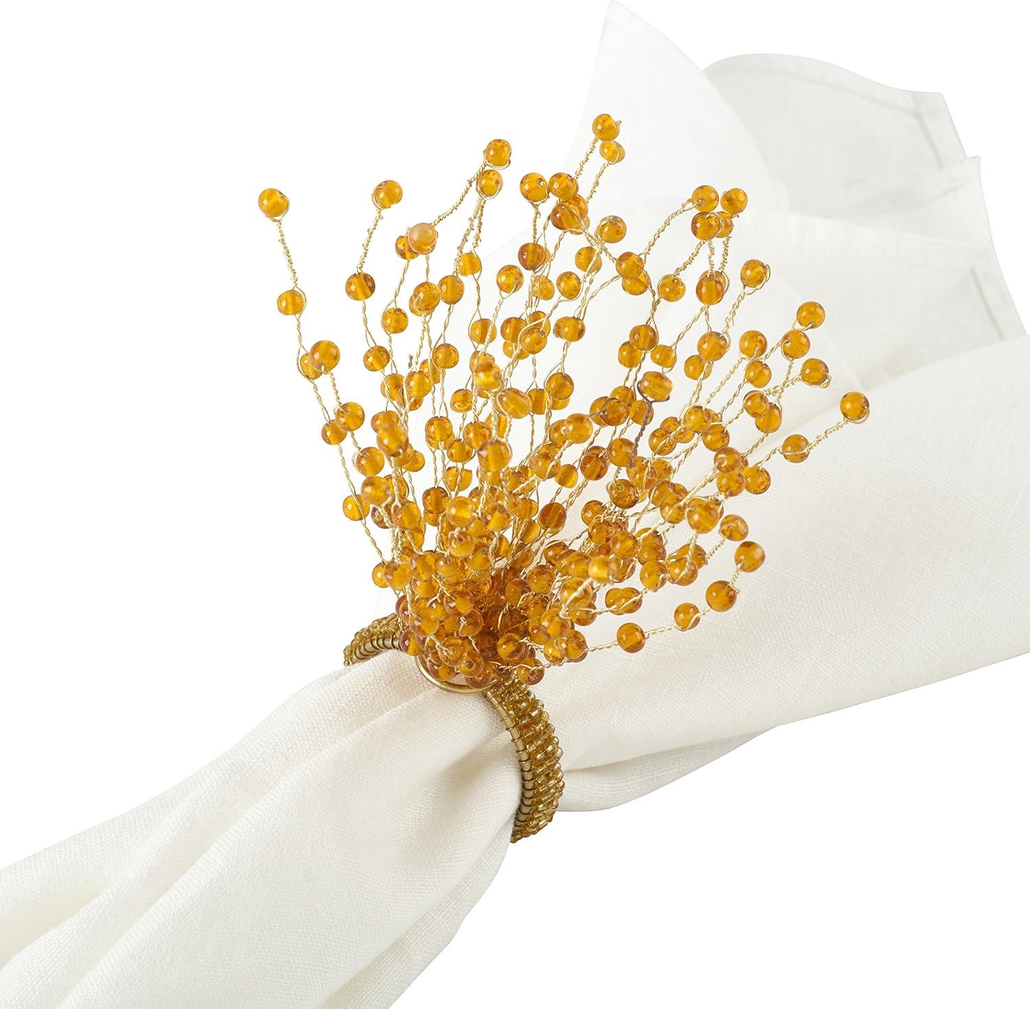 Beaded Design Napkin Ring