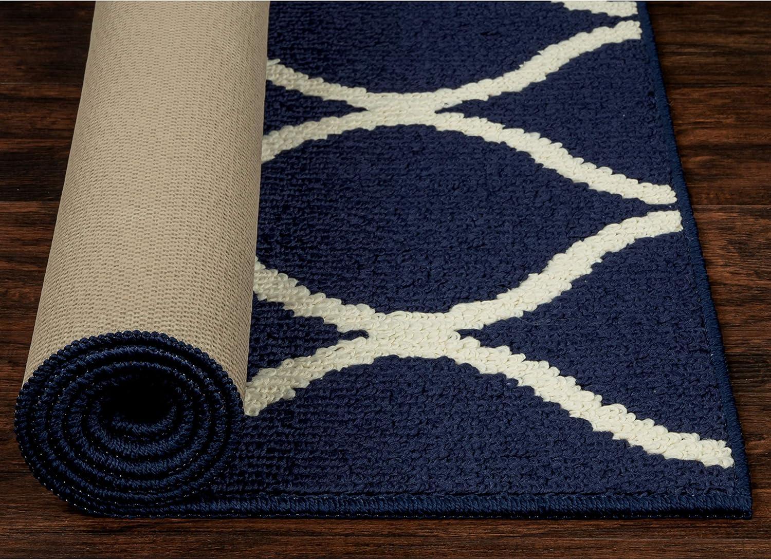 Hershman Tufted Blue/White Indoor Rug