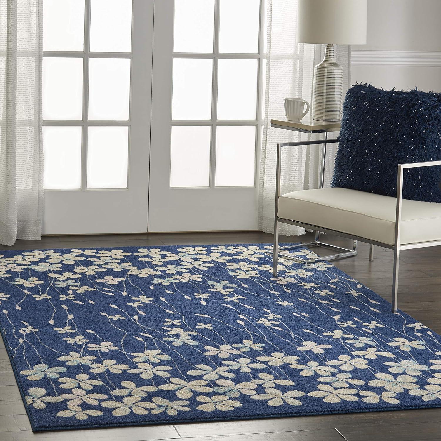 Nourison Tranquil Bohemian Botanical Bloom Area Rug