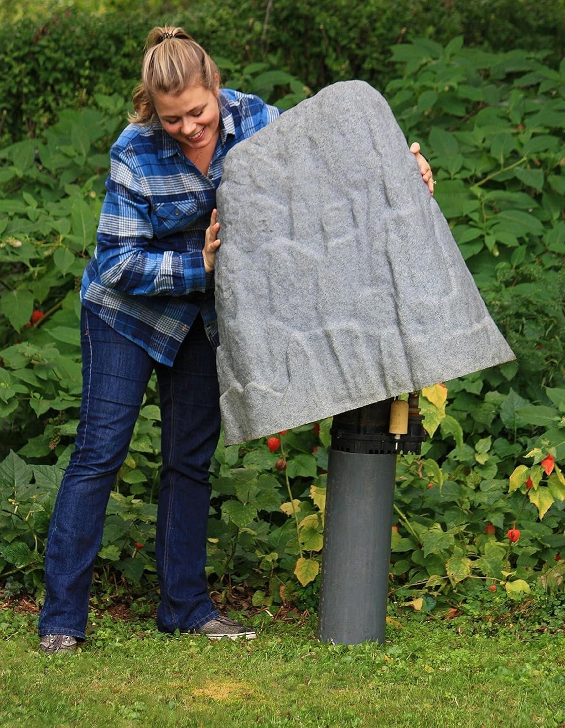 EmscoGroup  Textured Natural Rock Look Painted Plastic Rock - Large