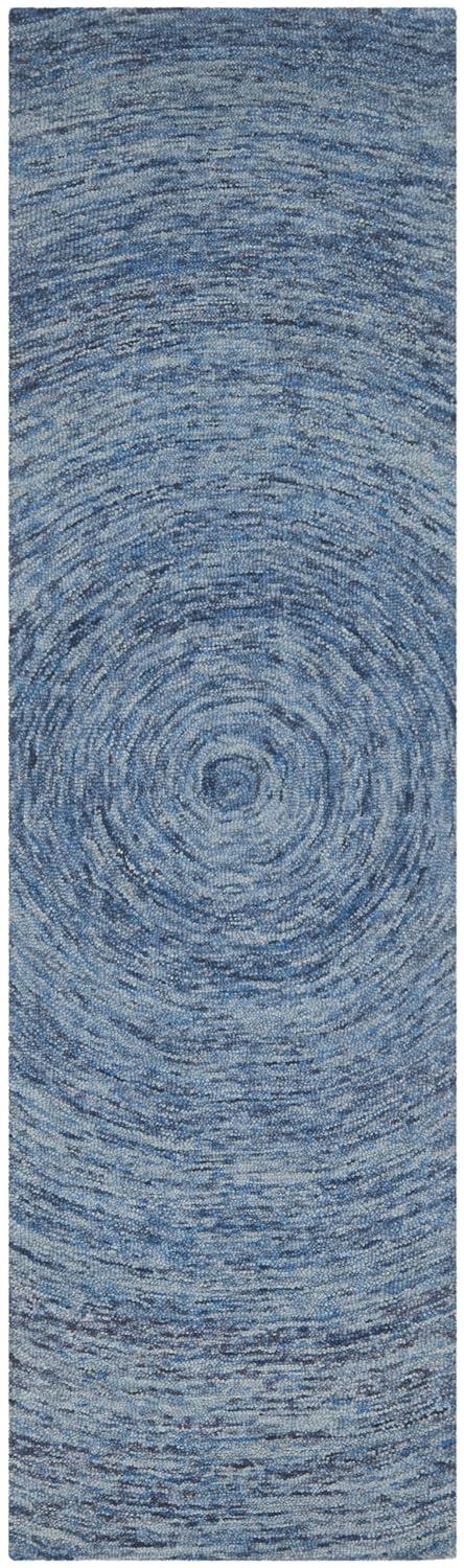 Ikat IKT633 Hand Tufted Runner Rug - Dark Blue/Multi - 2'3"x6' - Safavieh