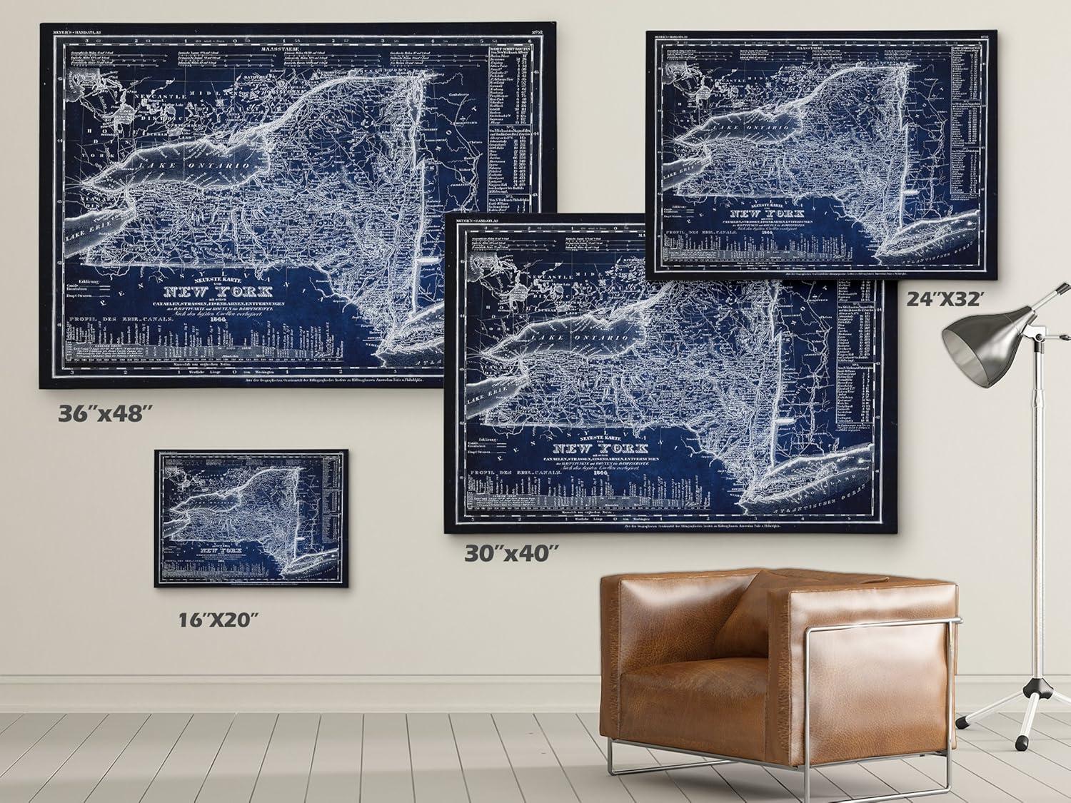 Williston Forge " Vintage New York Map "