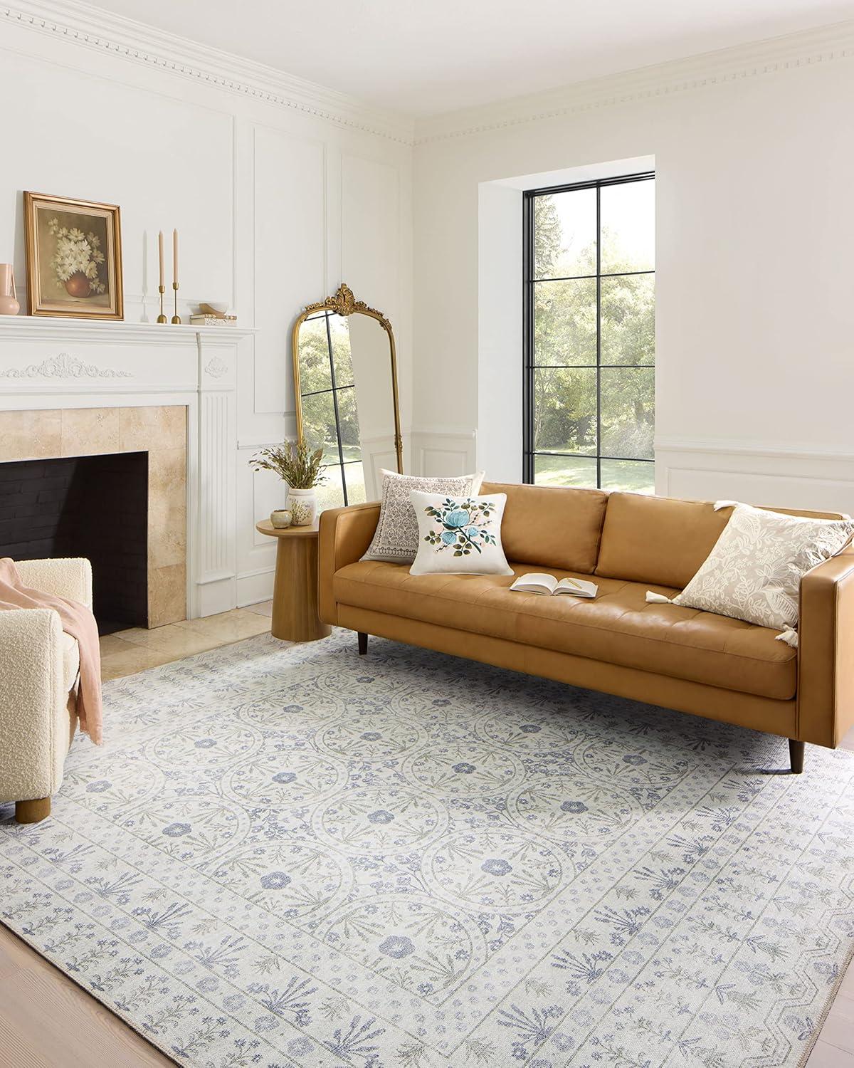 Rifle Paper Co. x Loloi Maison MAO-03 Rosette Ivory Rug