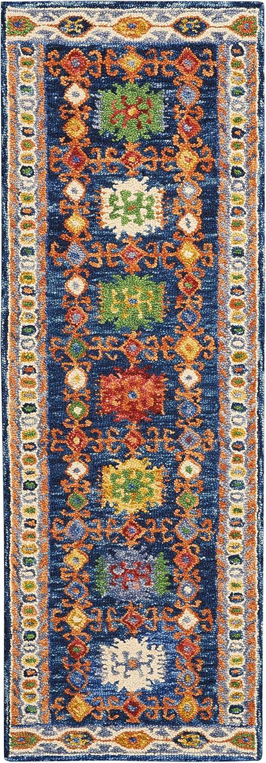 Nourison Vivid Navy Indoor Area Rug VIV09 8'X10'6"
