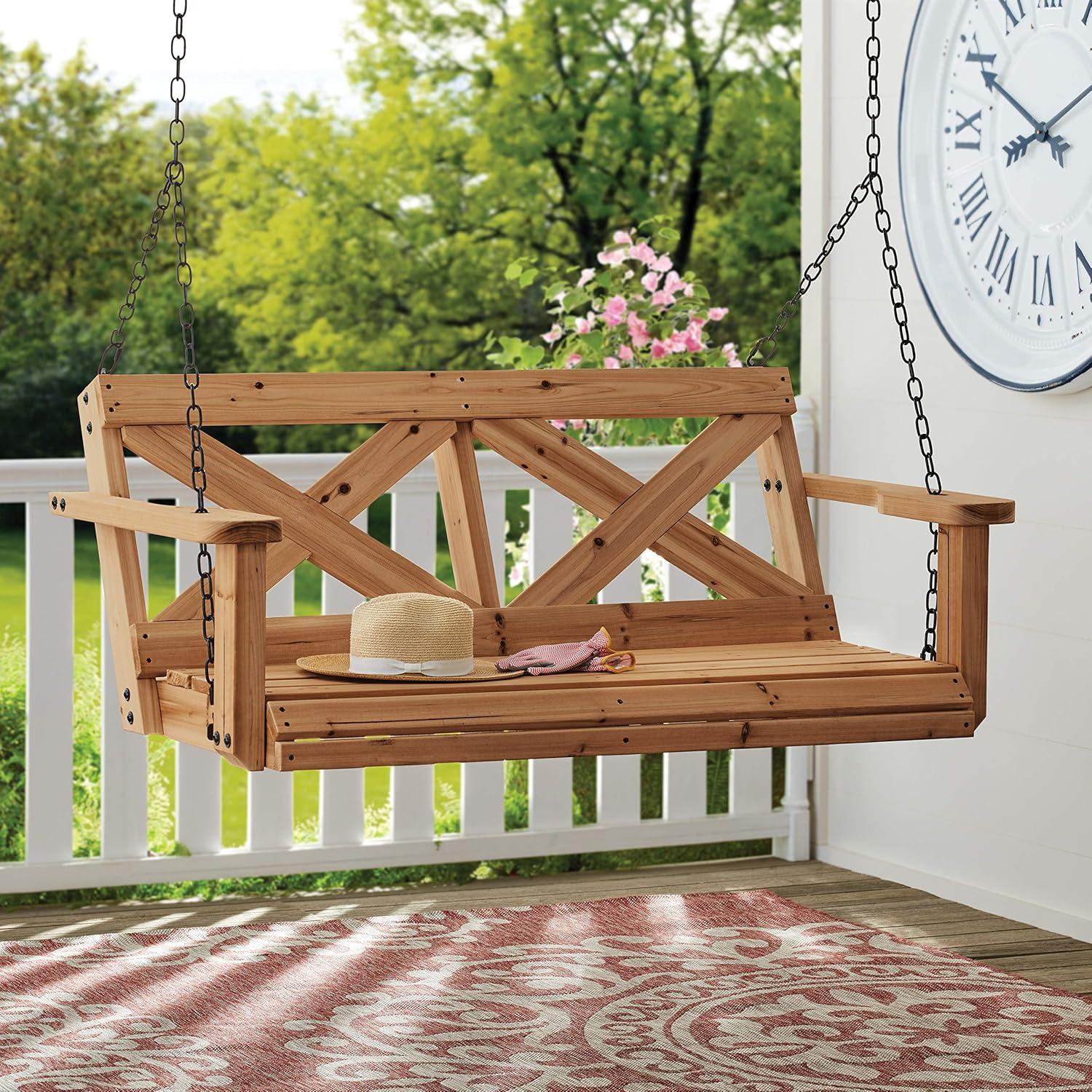 Backyard Discovery Farmhouse All Cedar Porch Swing