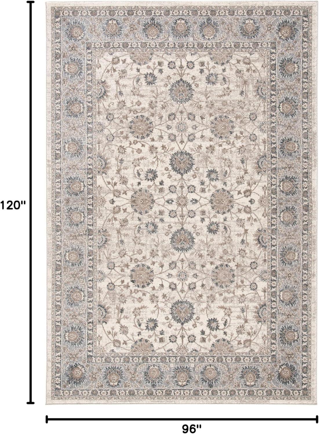 SAFAVIEH Sofia Derrick Oriental Area Rug, Ivory/Grey, 8' x 10'