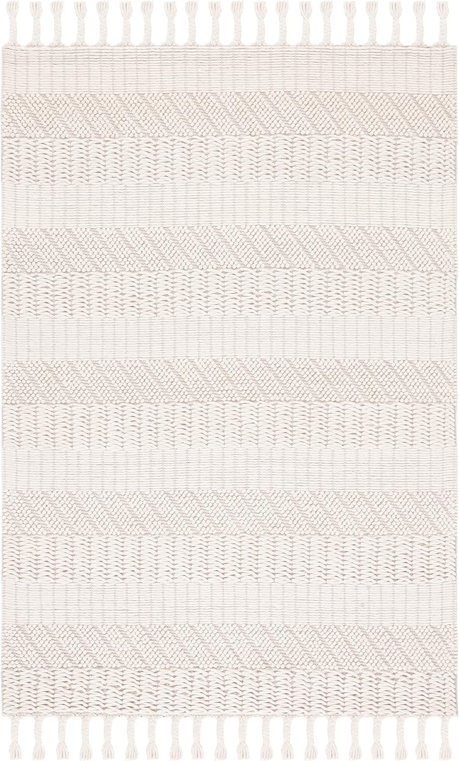 Natura NAT126 Hand Tufted Area Rug - Ivory - 6'x9' - Safavieh.