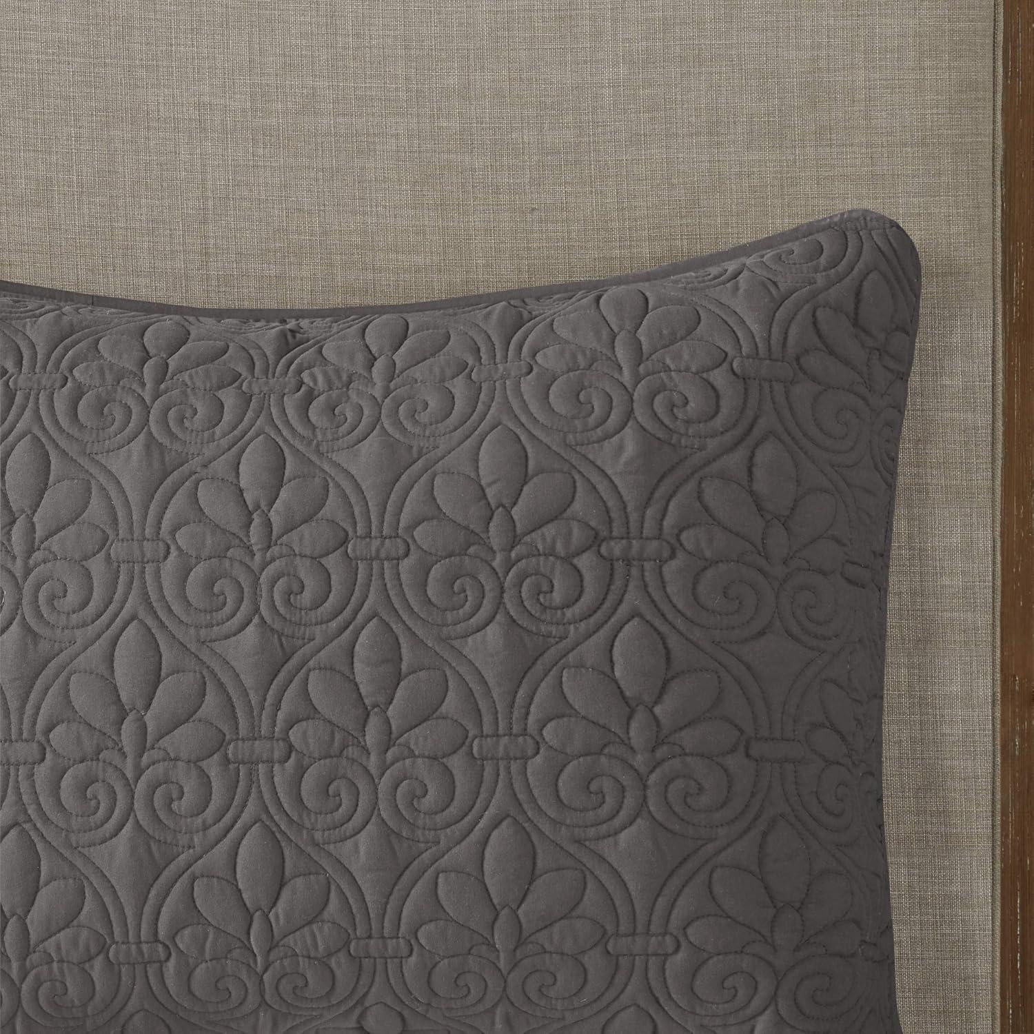 Madison Park Quebec 3 Piece Split Corner Pleated Quilted Bedspread