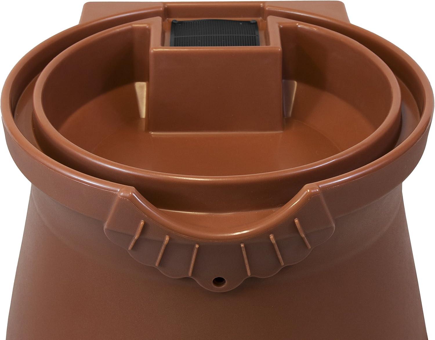 Good Ideas Good Ideas 50 Gallons Plastic Drainable Dual Overflow Planter Rain Barrel