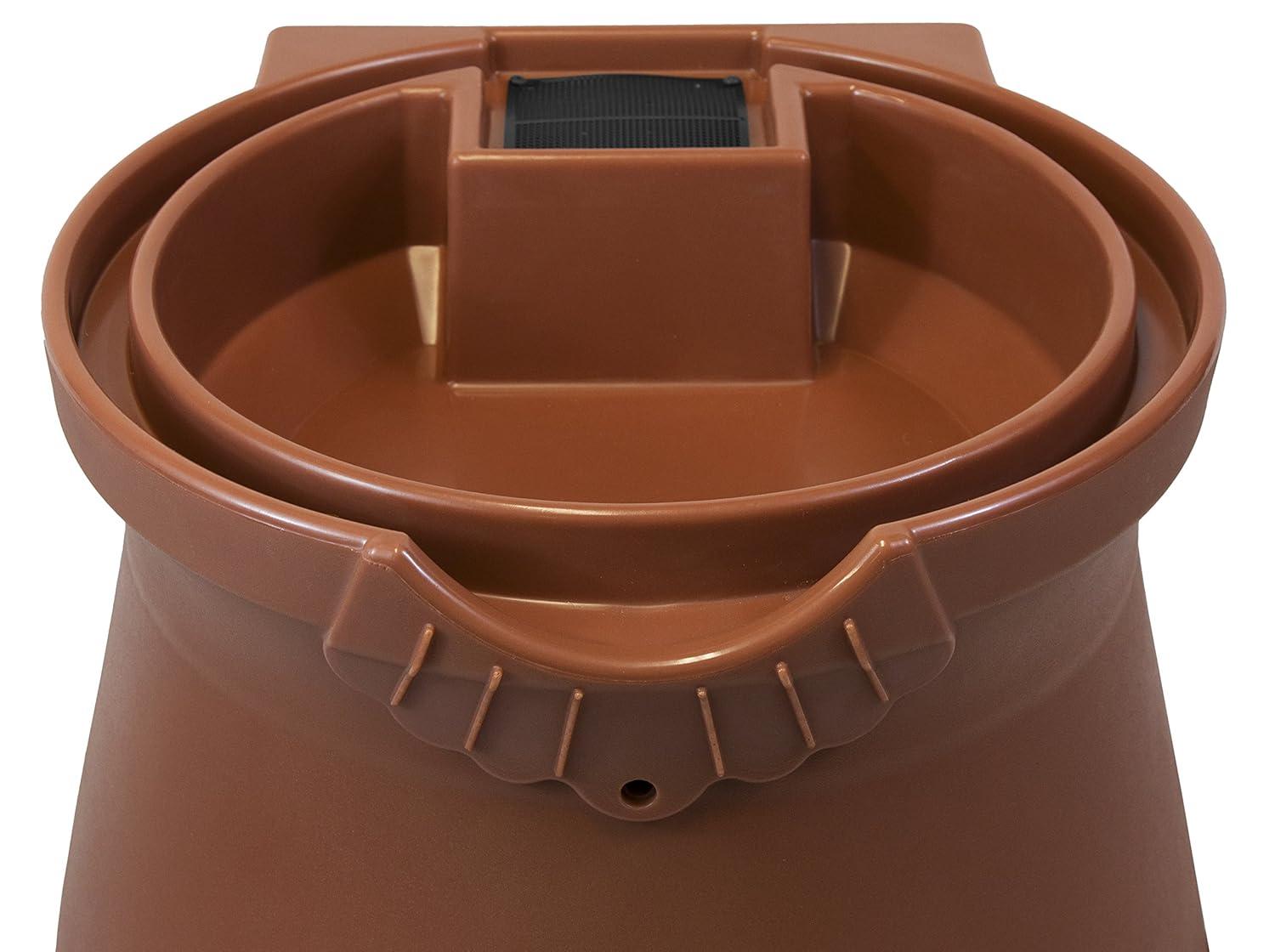 Good Ideas Good Ideas 50 Gallons Plastic Drainable Dual Overflow Planter Rain Barrel