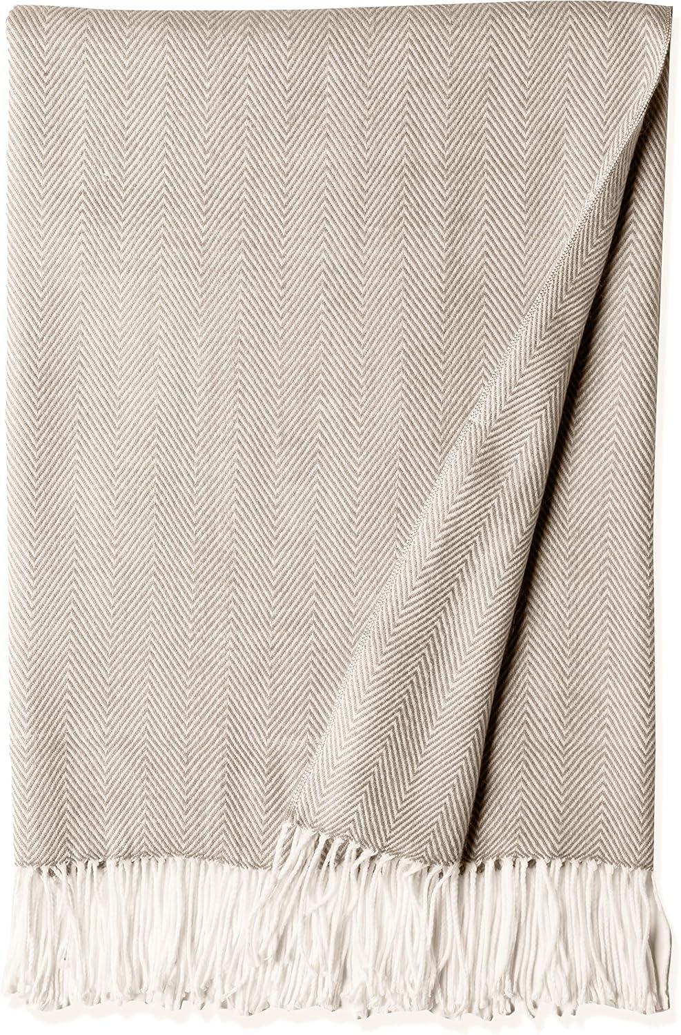 Saro Sevan Collection Hand Woven Throw Blanket
