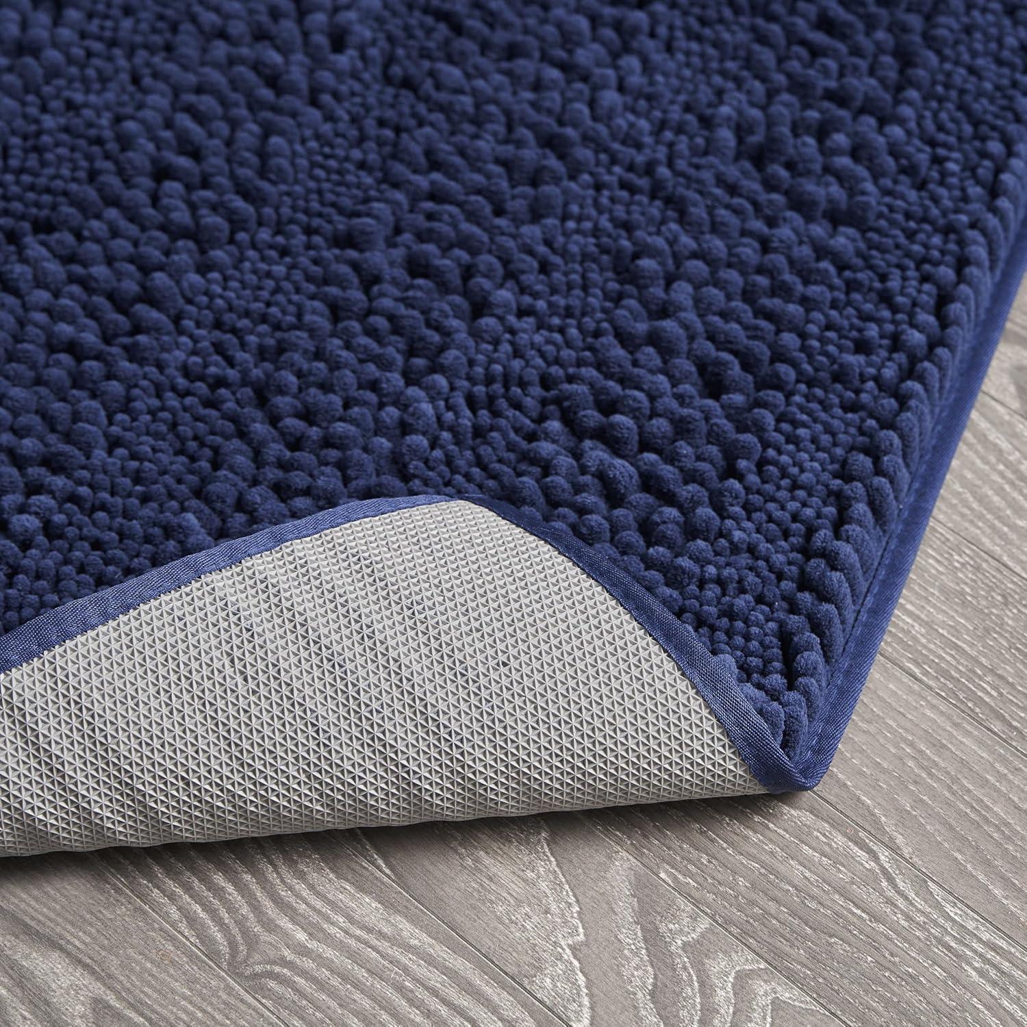 Laura Ashley Astor Chenille Non-Slip Bath Mat