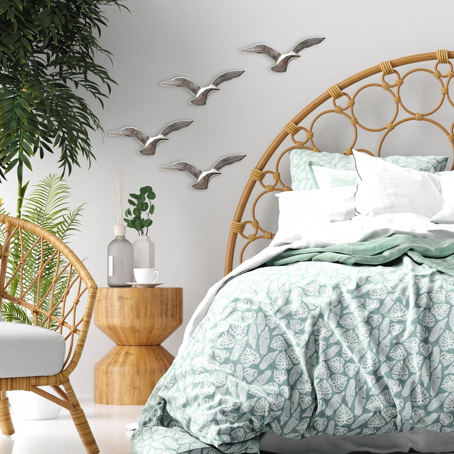 Whole House Worlds Americana Handmade Animals Wall Decor on Metal (Set of 4)