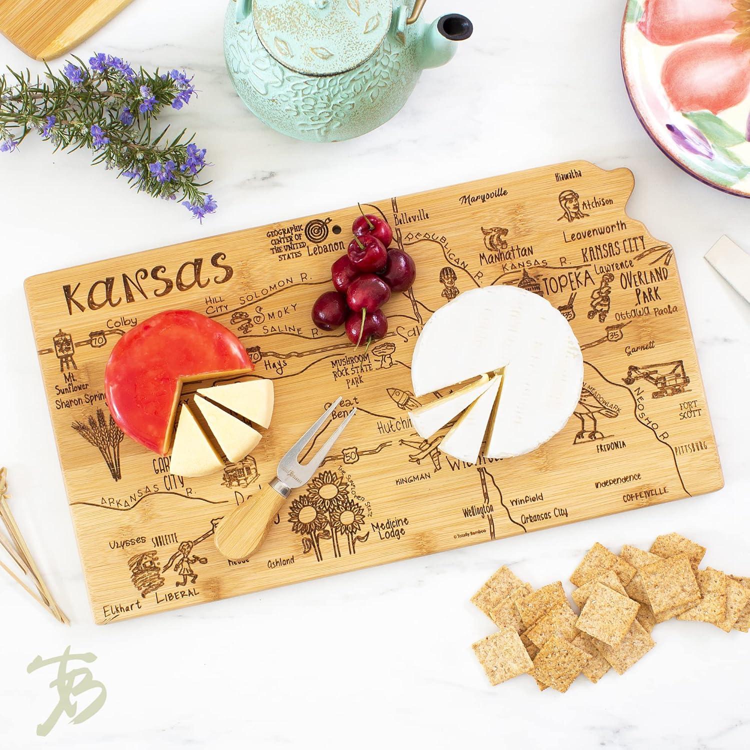 Totally Bamboo Destination Kansas Cutting Board