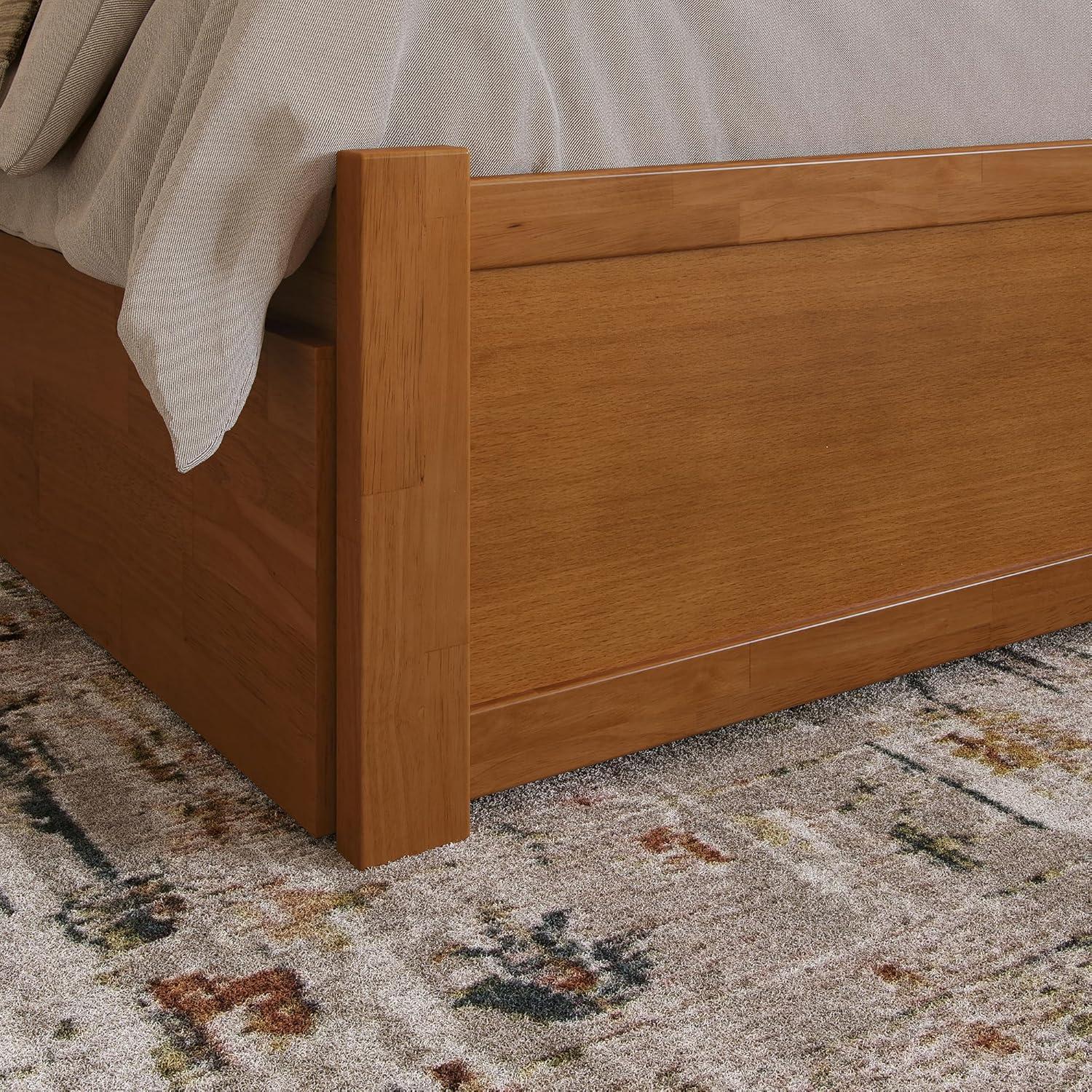 Solid Wood Platform Storage Bed