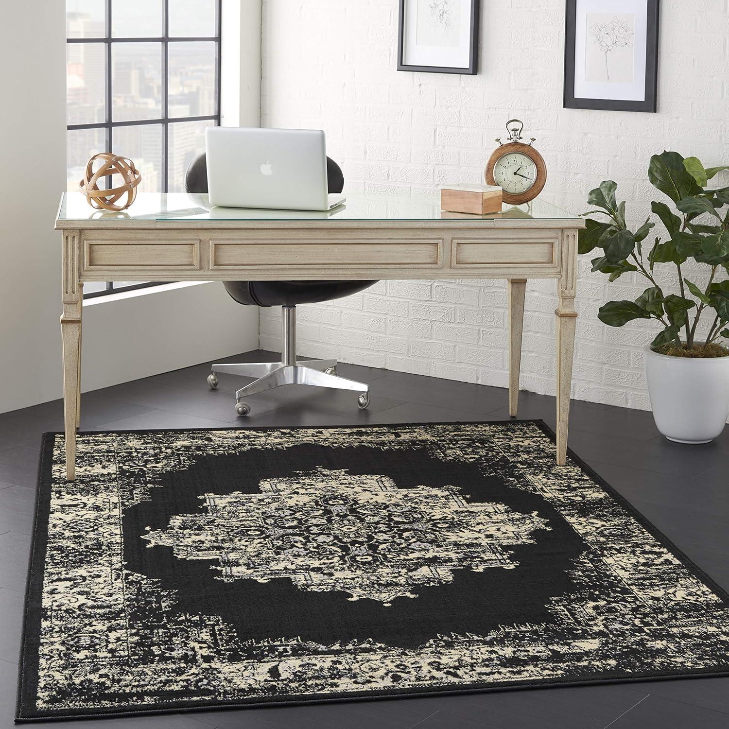 Nourison Grafix Center Medallion Area Rug