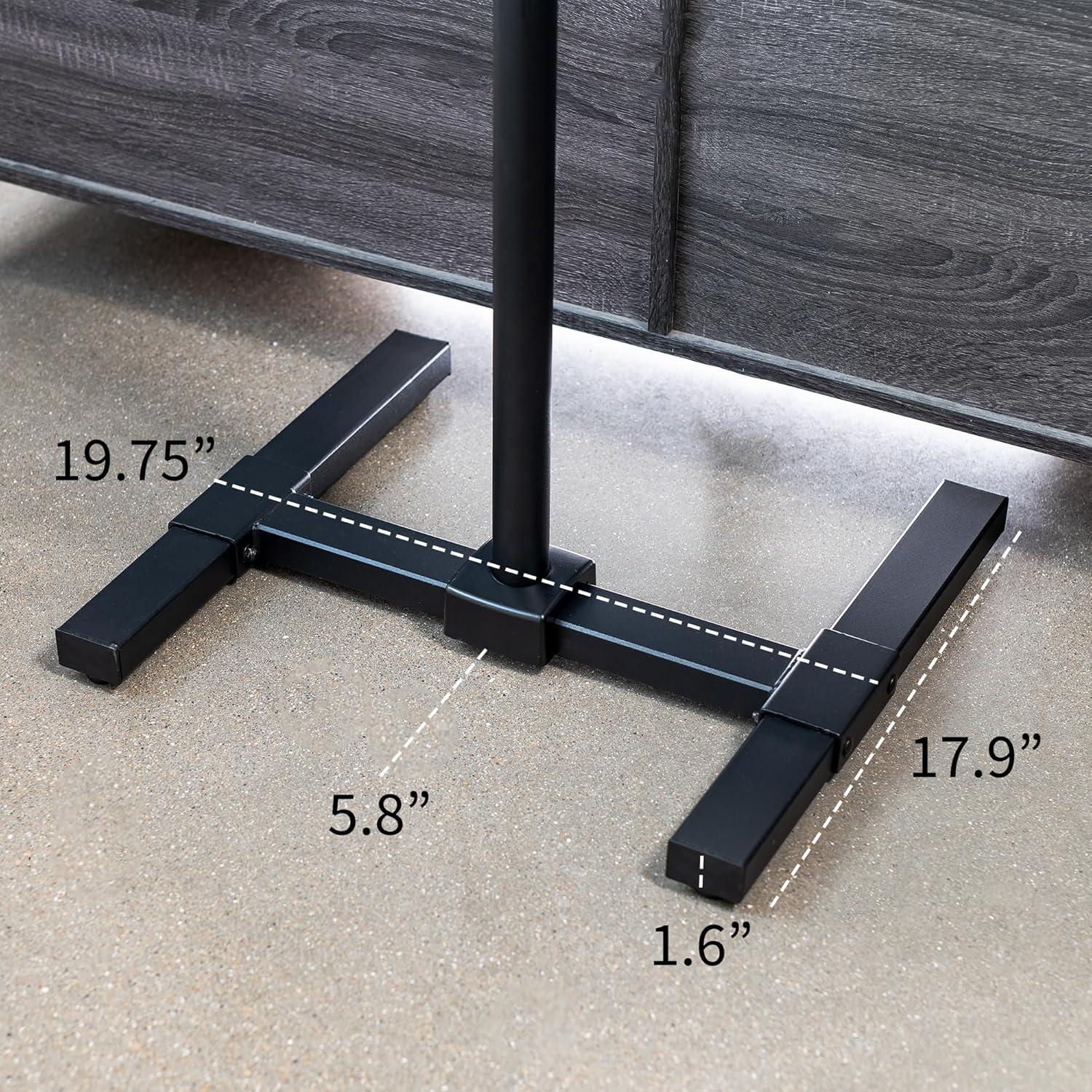 Adjustable Black Steel TV Floor Stand for 13"-42" Screens