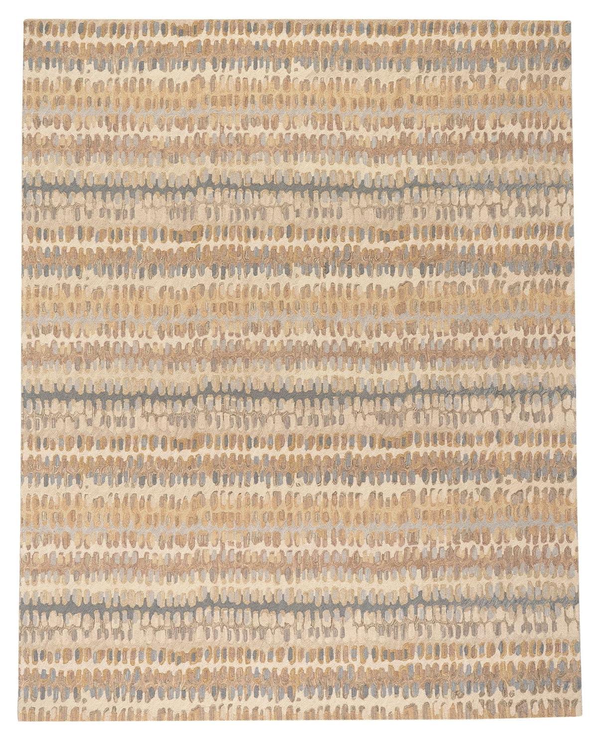 Paint Chip Natural Hand Micro Hooked Wool Rug
