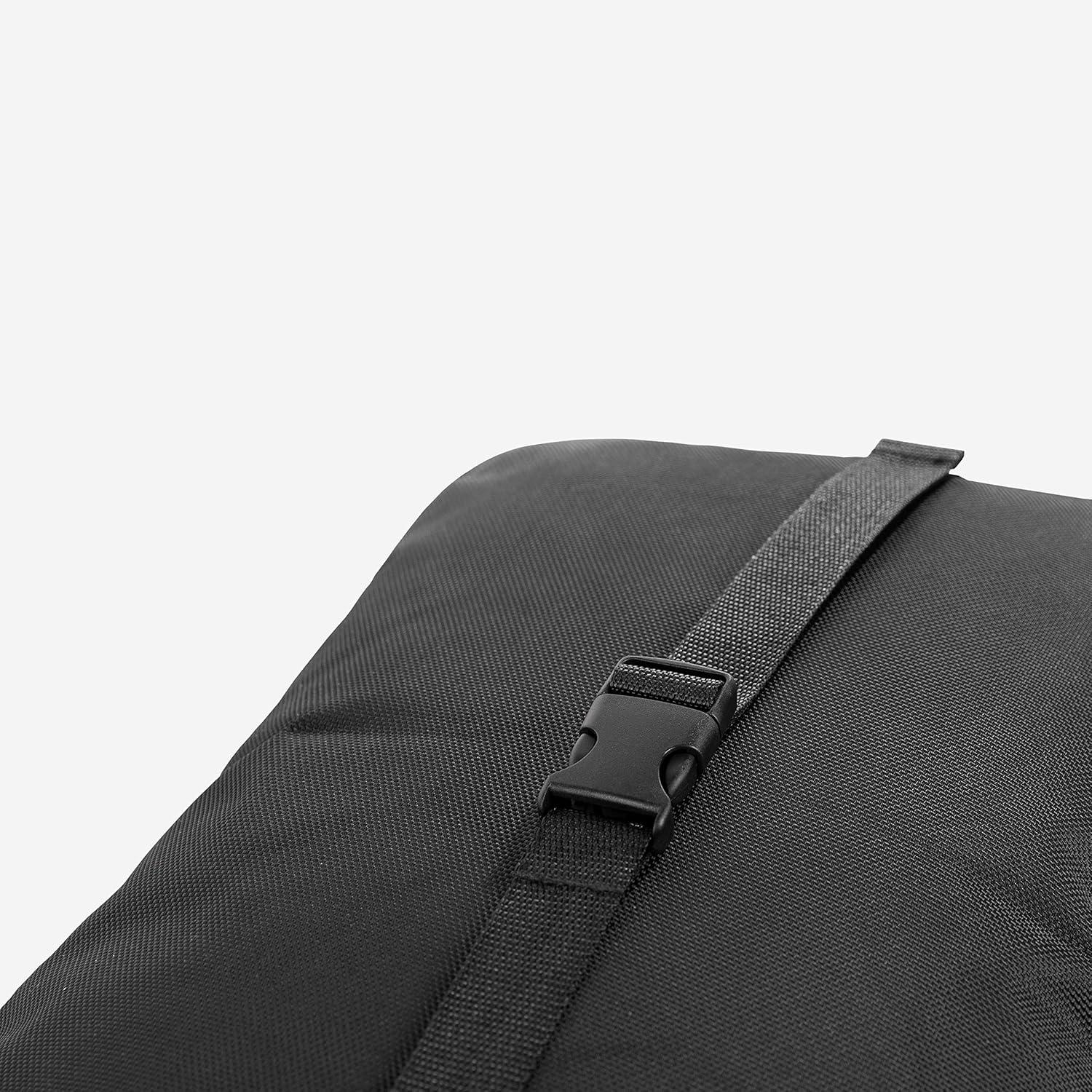 Medium Firm Black Memory Foam Travel Pillow with Cooling Cover