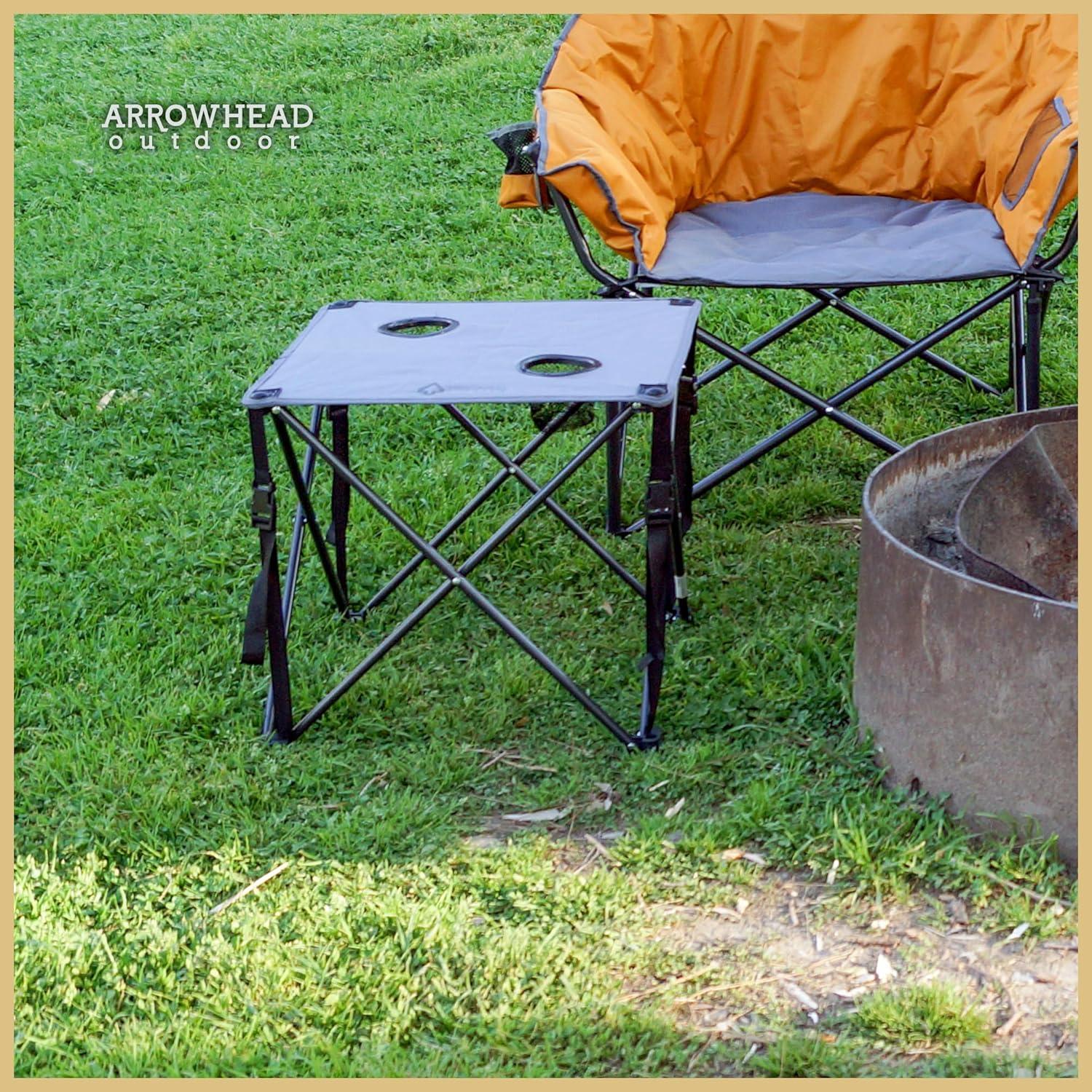 ARROWHEAD Outdoor Square Fabric Outdoor Folding Camping Table