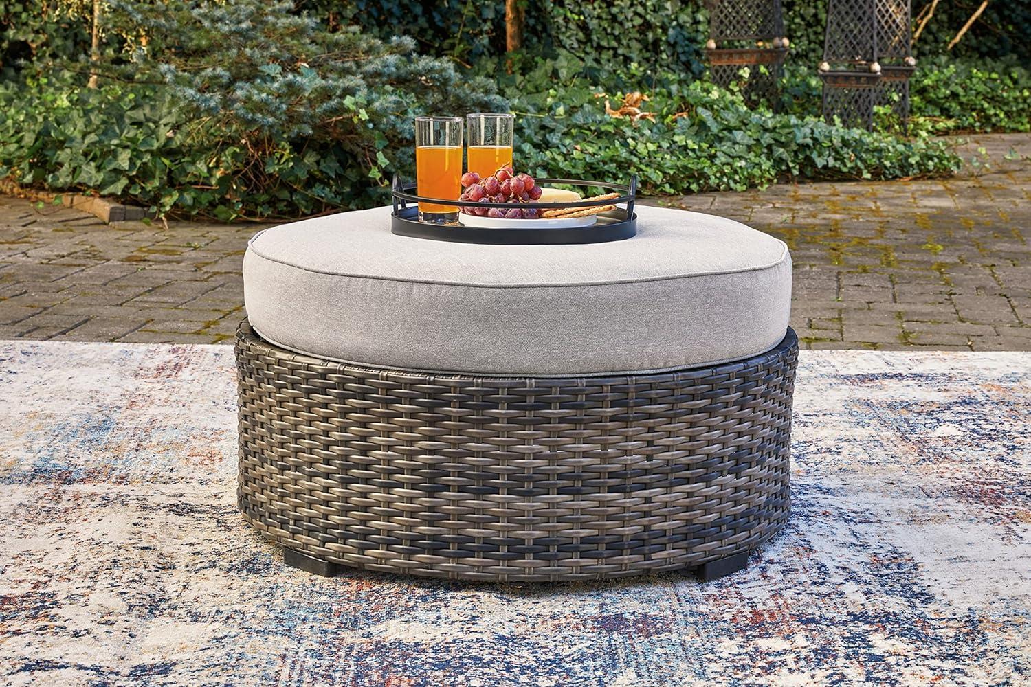 Outdoor Ottoman with Cushion