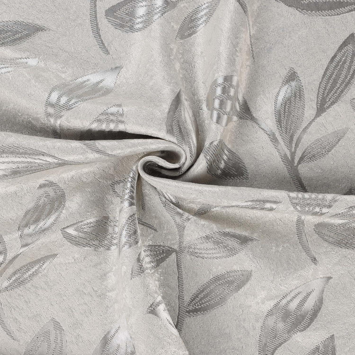 Superior Leaves Machine Washable Room Darkening Blackout Curtains With Back Tabs by Superior (Set of 2)