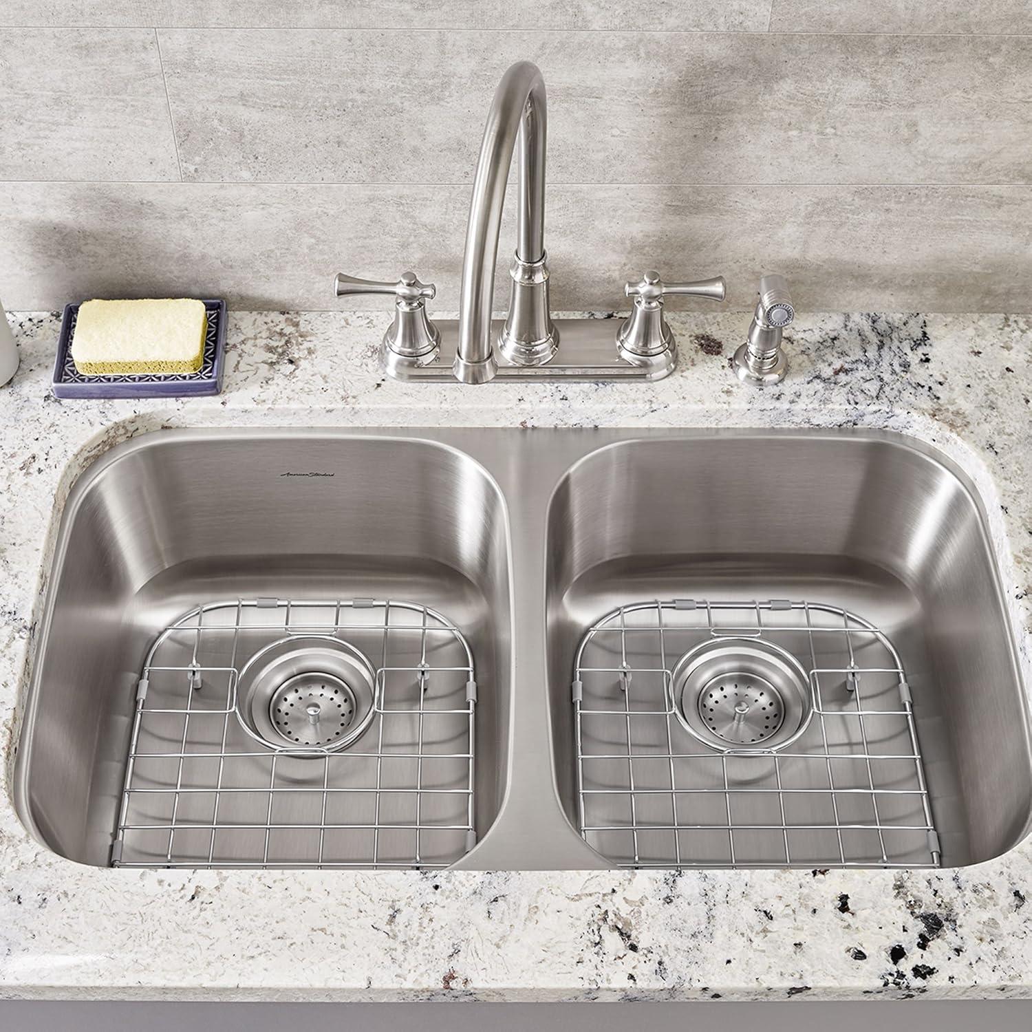 32-inch Stainless Steel Double Bowl Drop-in Kitchen Sink