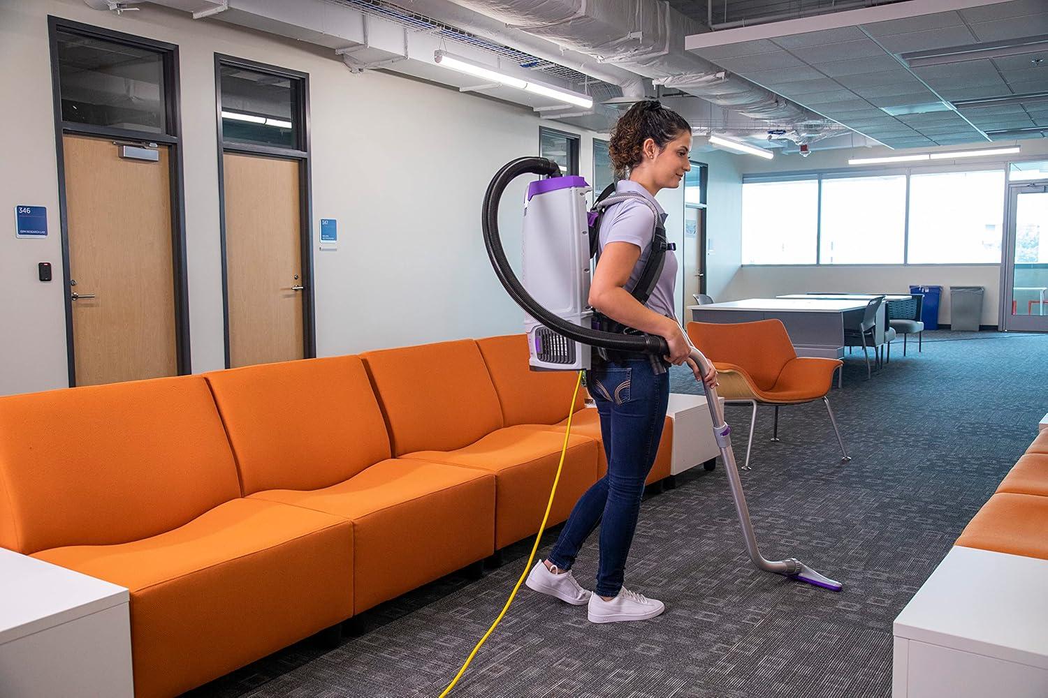 ProTeam GoFit 10 Commercial Backpack Vacuum with Xover Multi-Surface Telescoping Wand Tool Kit, 10 Quart, Corded