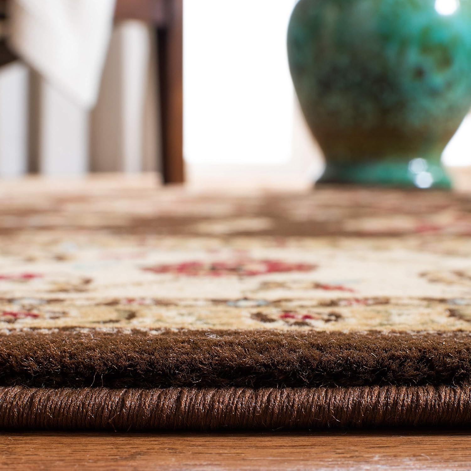 Lyndhurst LNH553 Power Loomed Runner Rug - Green/Ivory - 2'3"x8' - Safavieh