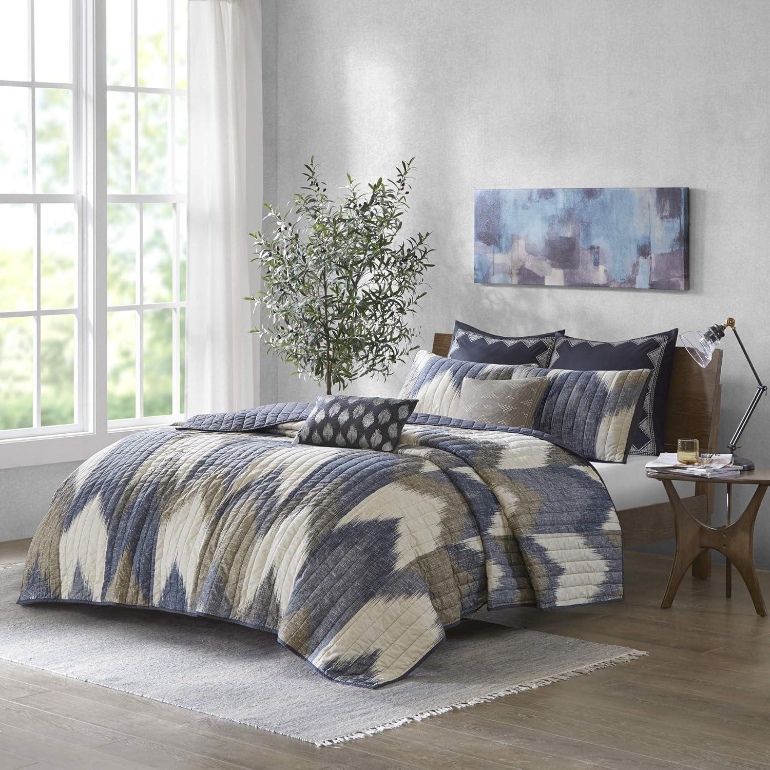 Alpine 3 Piece Printed Cotton Quilt Set