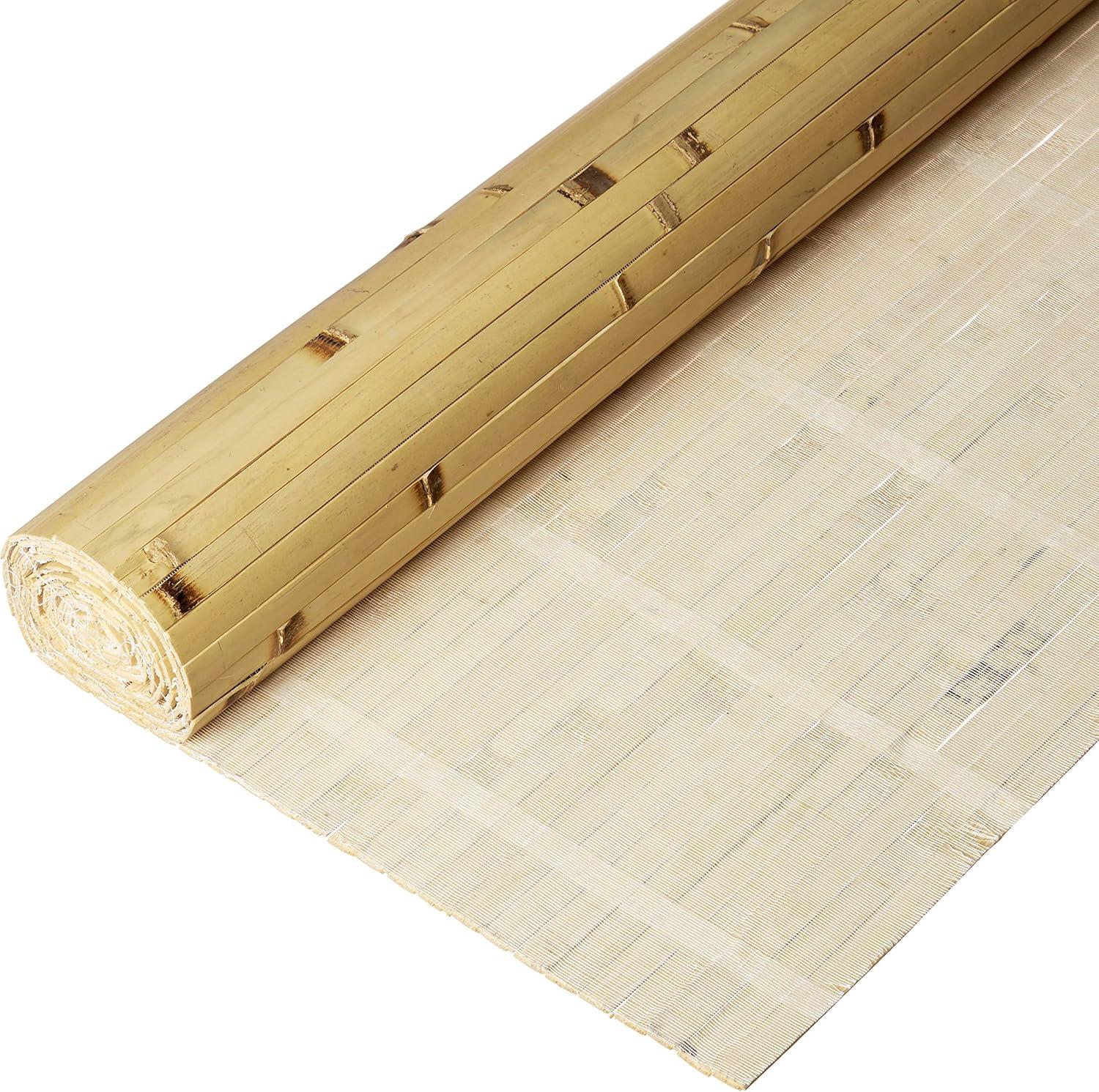 Natural Bamboo Tambour Weave Wall Paneling 4' x 8'