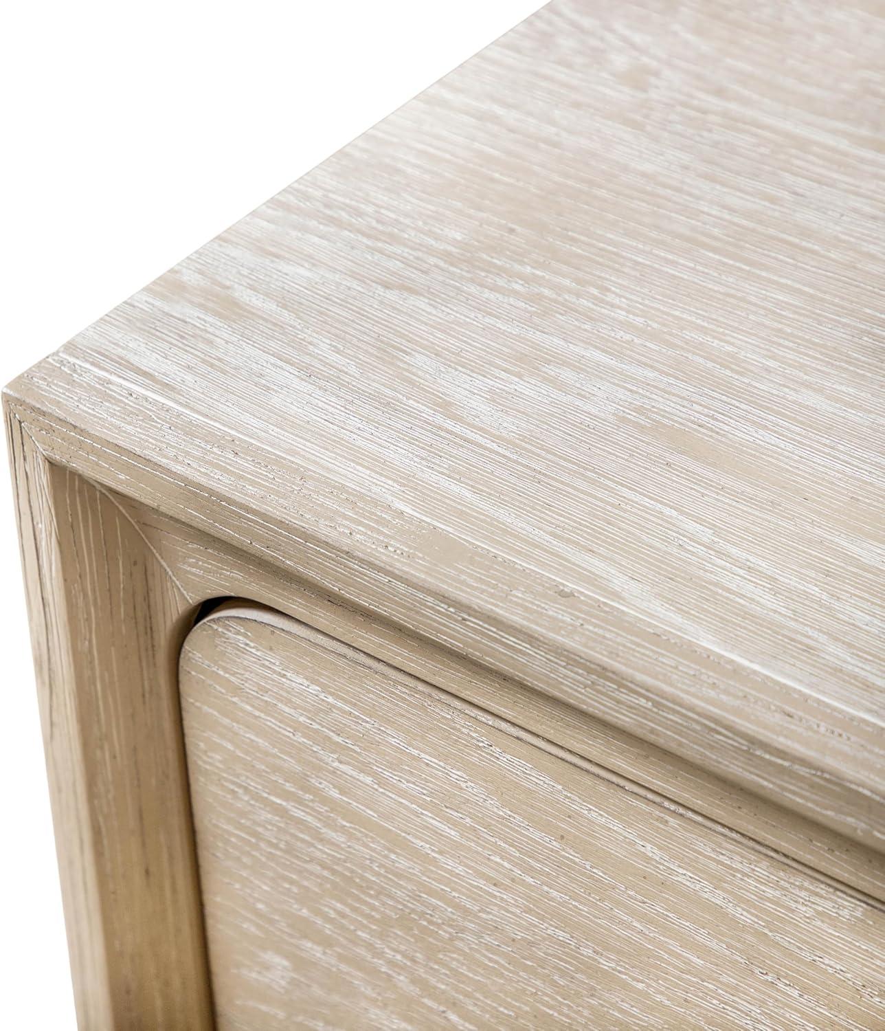 HOMES: Inside + Out 3pc Queen Neovesi Platform Bedroom Set Boho with 2 Nightstands Oak