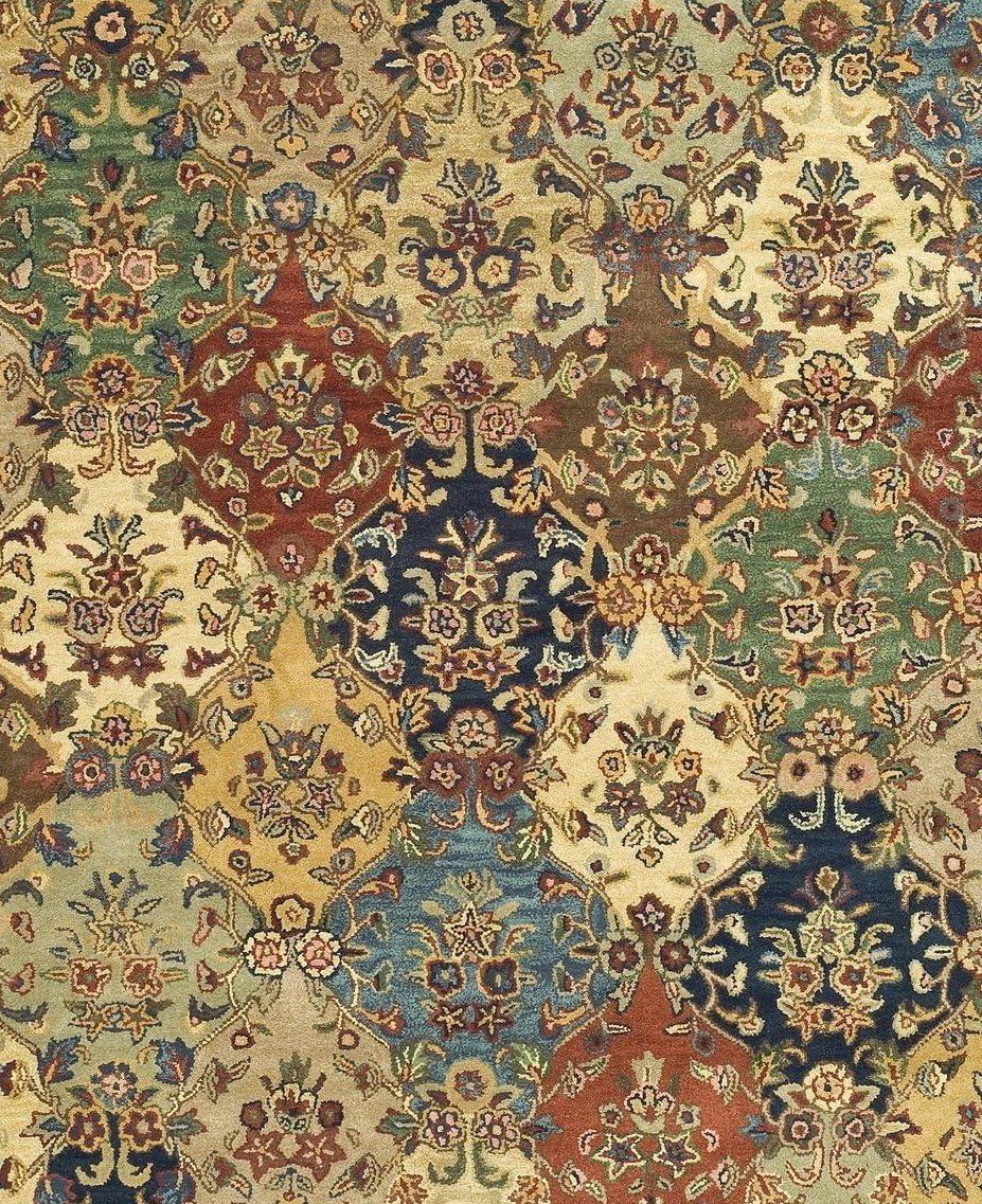 SAFAVIEH Heritage Malcolm Traditional Wool Area Rug, Multi/Burgundy, 9' x 12'