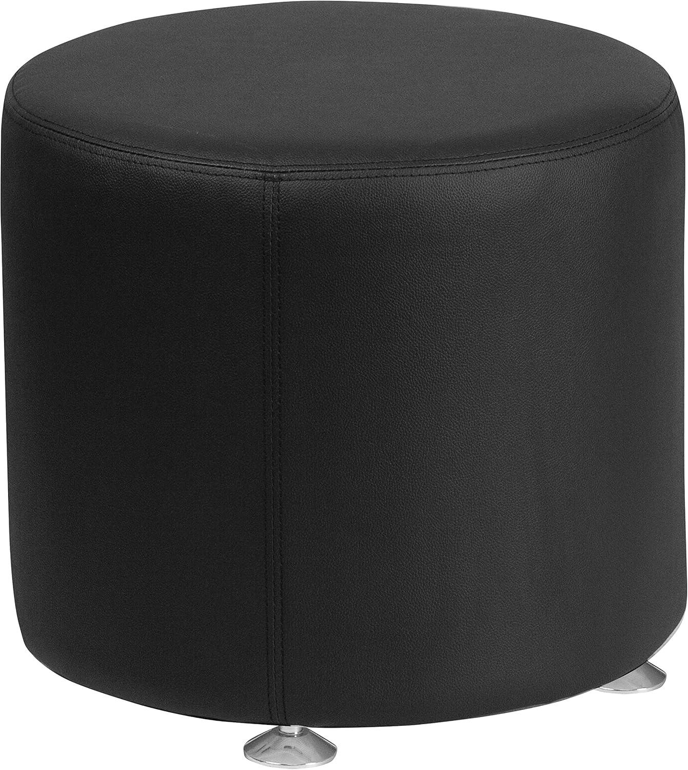 Flash Furniture HERCULES Alon Series LeatherSoft 18'' Round Ottoman