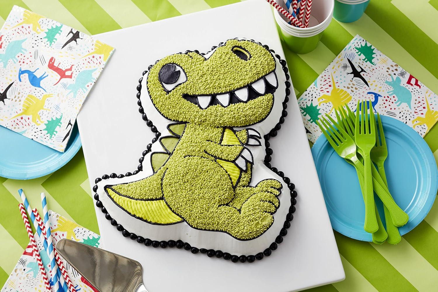 Dinosaur Cake Pan, 12.75 x 11.00 x 2.00 inches Diameter Cups