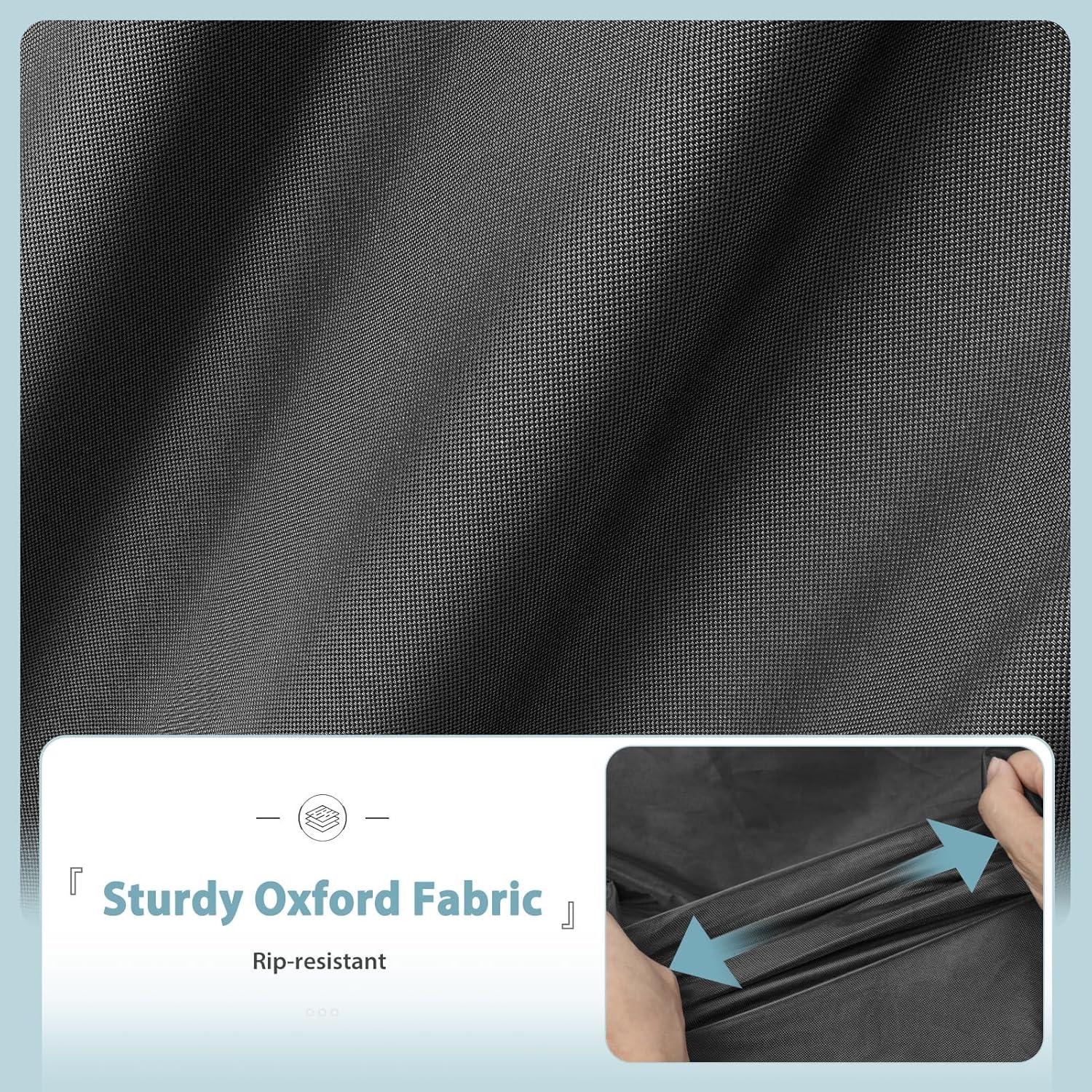 SHINESTAR Griddle Cover for Blackstone 22" and 28" Single Shelf Griddle Cover with Hood and Stand, Waterproof BBQ Cover with Double Straps, Lightweight & Fade Resistant, Black