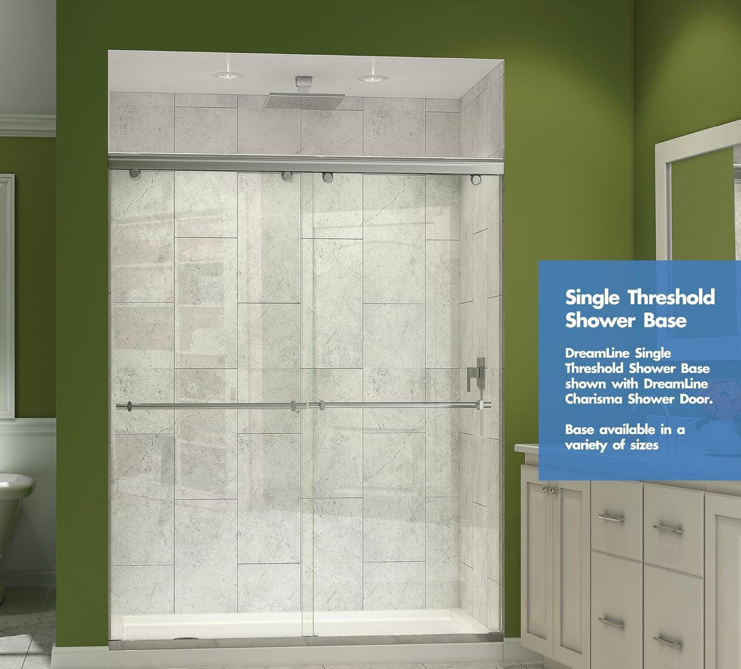 SlimLine 60" x 34" Single Threshold Shower Base