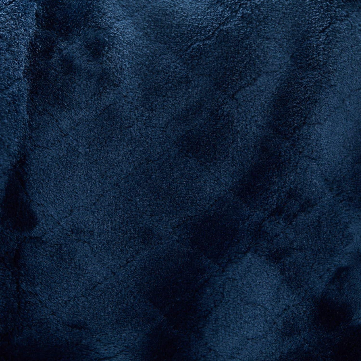 Outrageously Soft Convertible Cozee Blanket and Pillow - 2 in 1 Throw and Pillow - 60 x 70 Inches - Blue