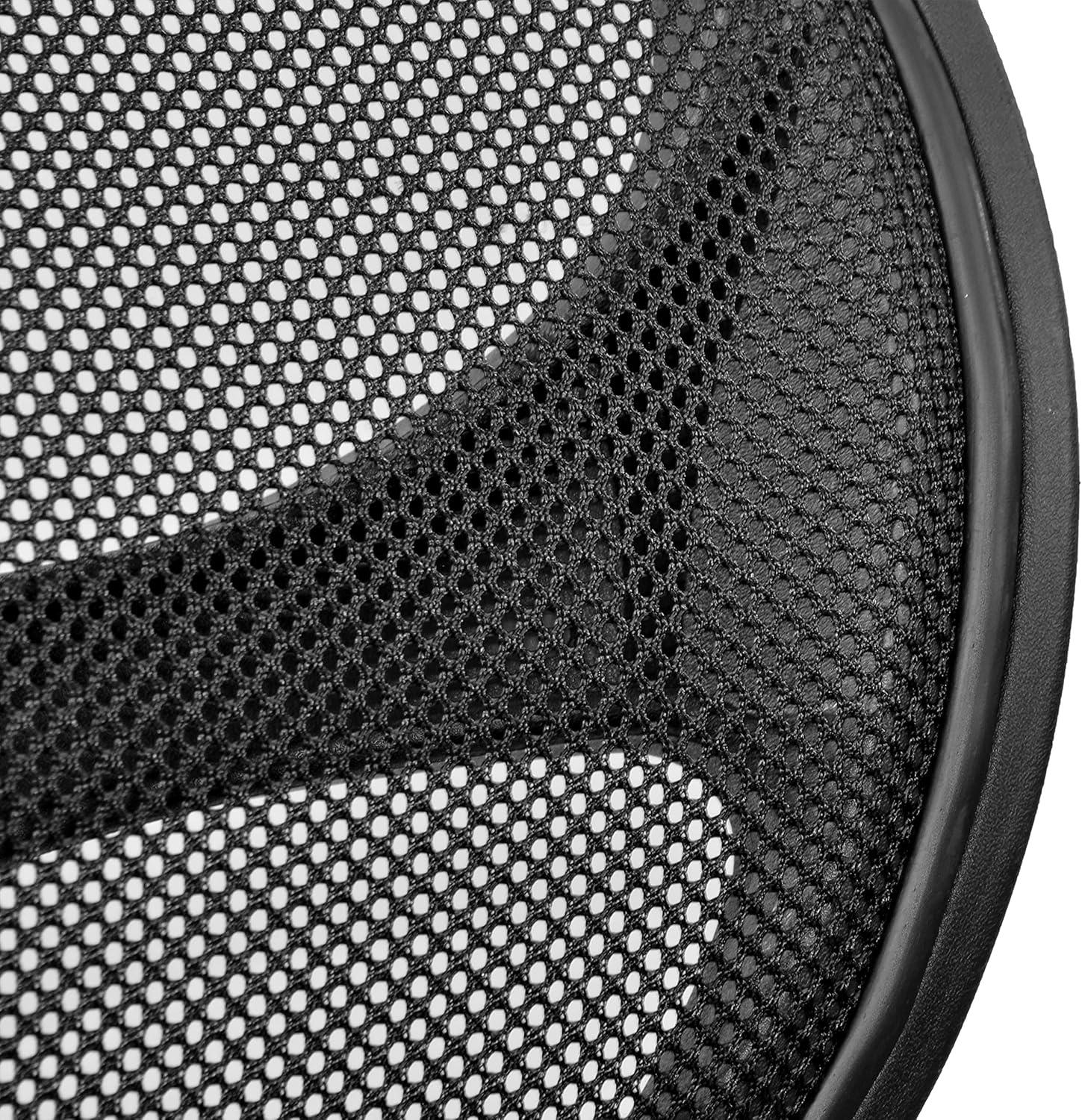 Sleek Black Mesh & Fabric Adjustable Task Chair with Swivel Base