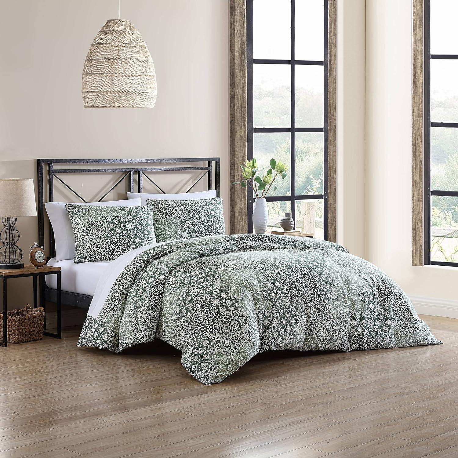 Abingdon Comforter set Green - Stone Cottage