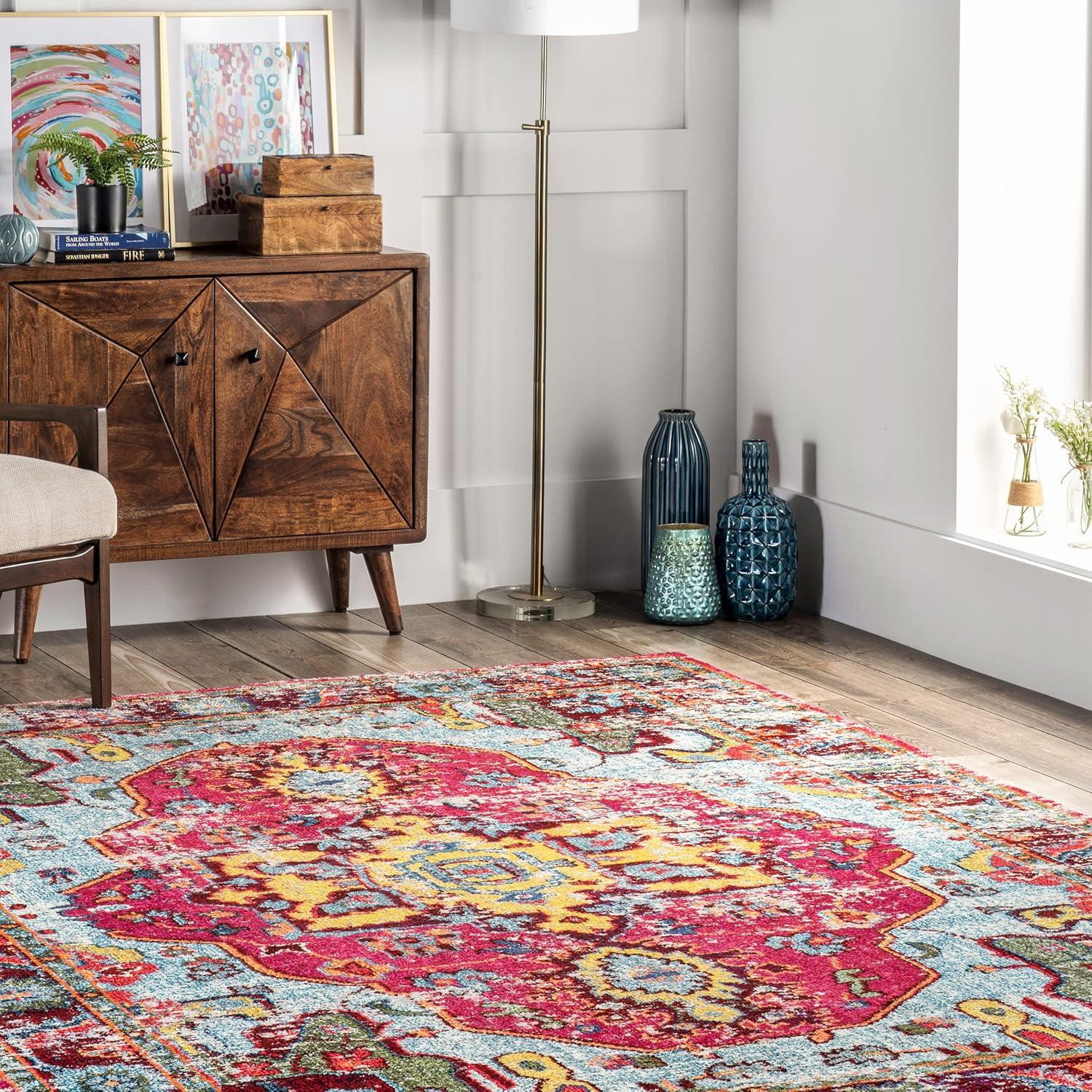 Corbett Vintage Bohemian Medallion 3x5 Multi Area Rug