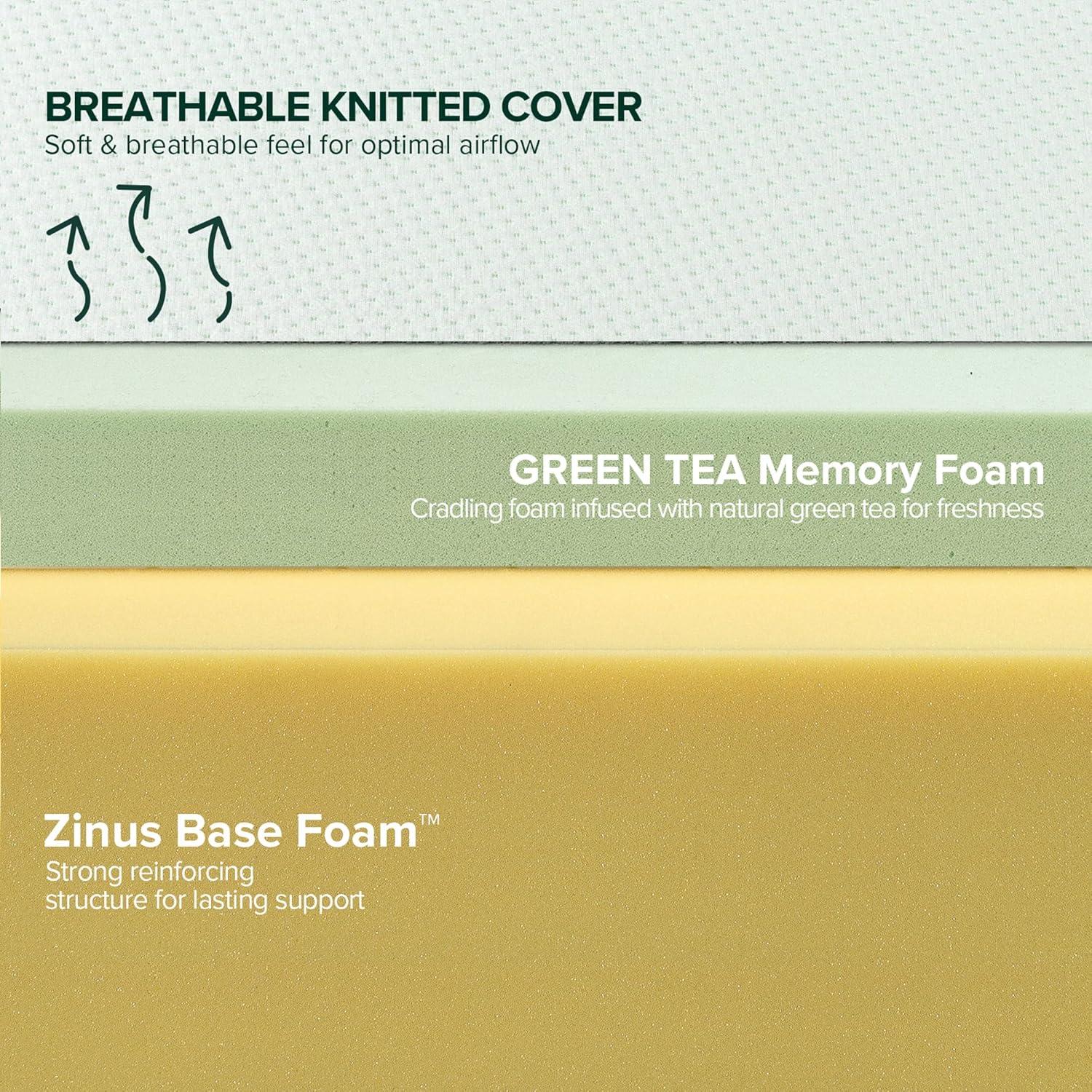 Zinus Zinus Medium Firm Green Tea Memory Foam Mattress