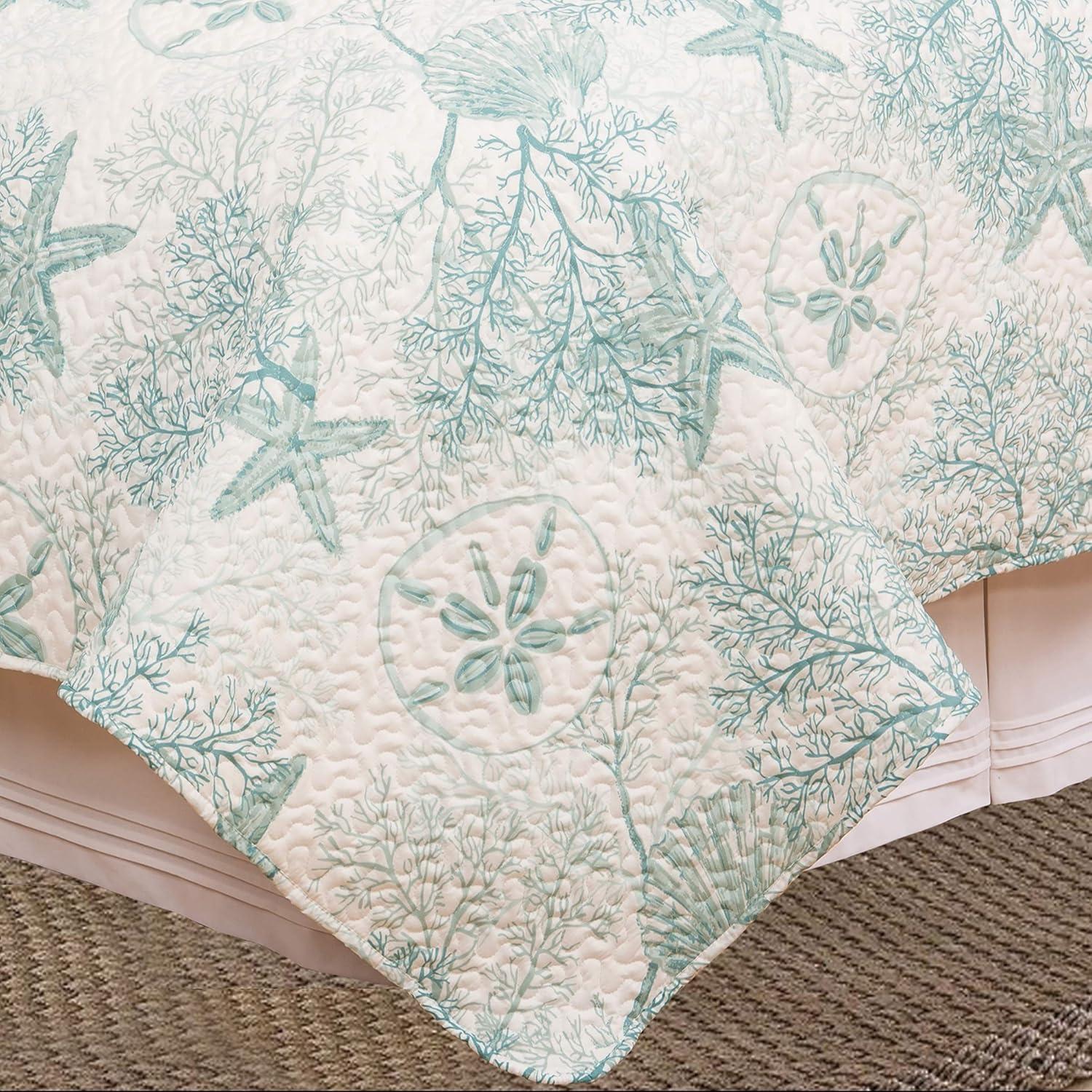 C&F Home Ocean Treasures Coastal Beach Theme Sea Life Full/Queen 3-Piece Lightweight Quilt Set